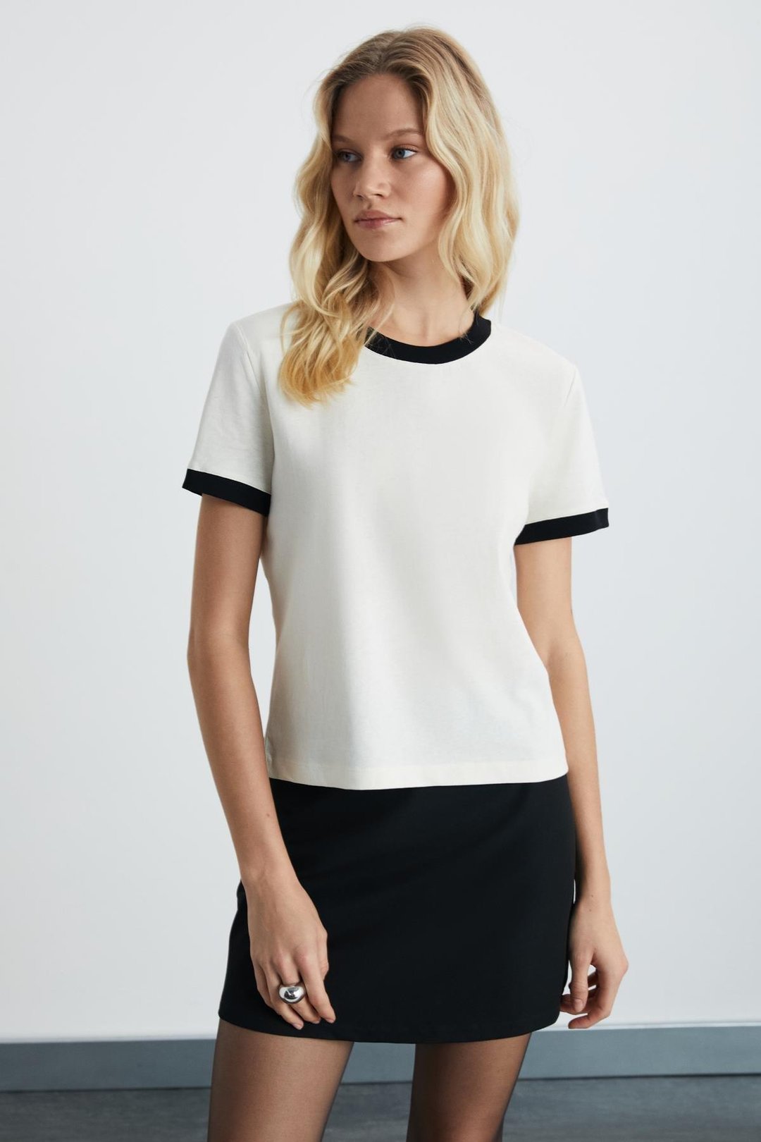 ASHLEY Kadın Ekru T-Shirt