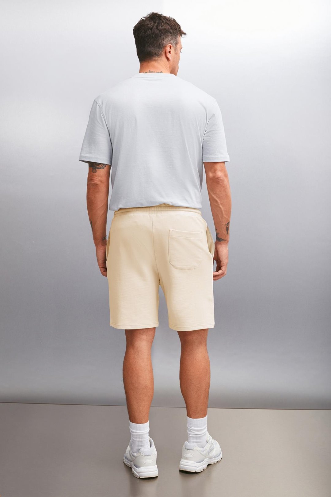AUGUSTUS Erkek %100 Pamuk Regular Bej Şort