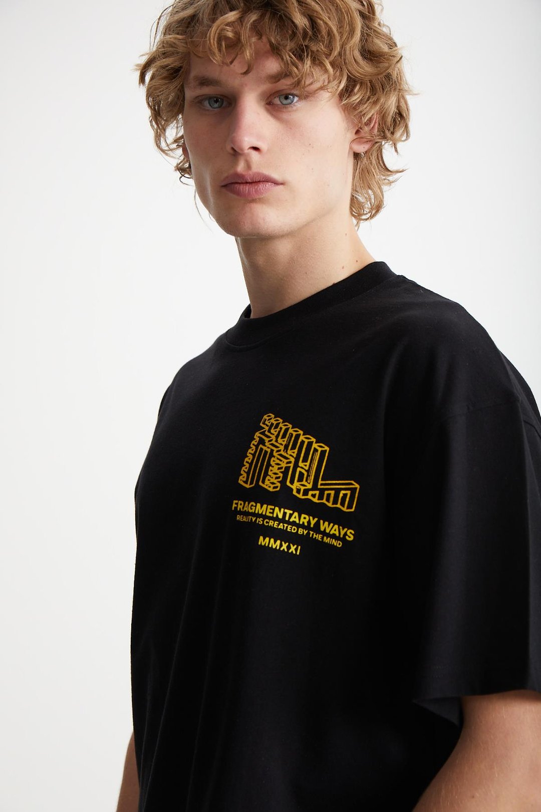 BEAL  Oversize Siyah Tekli T-Shirt