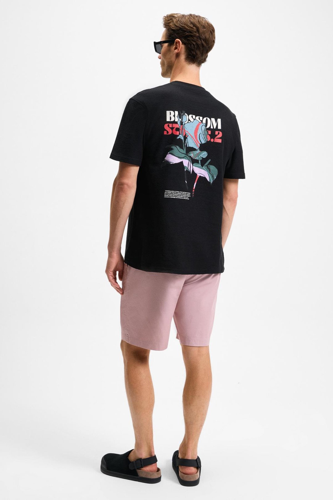 BELLO Erkek %100 Organik Pamuk Bisiklet Yaka Kısa Kol Siyah T-Shirt