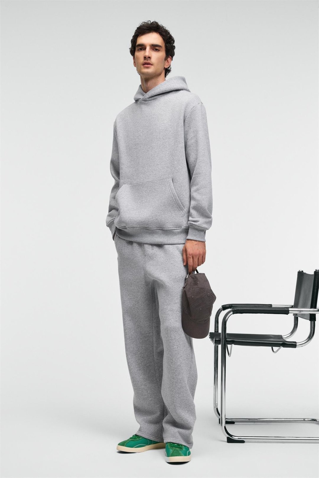 BENSON Erkek Kordonlu Lastikli Bel Relaxed Fit Grimelanj Eşofman Altı