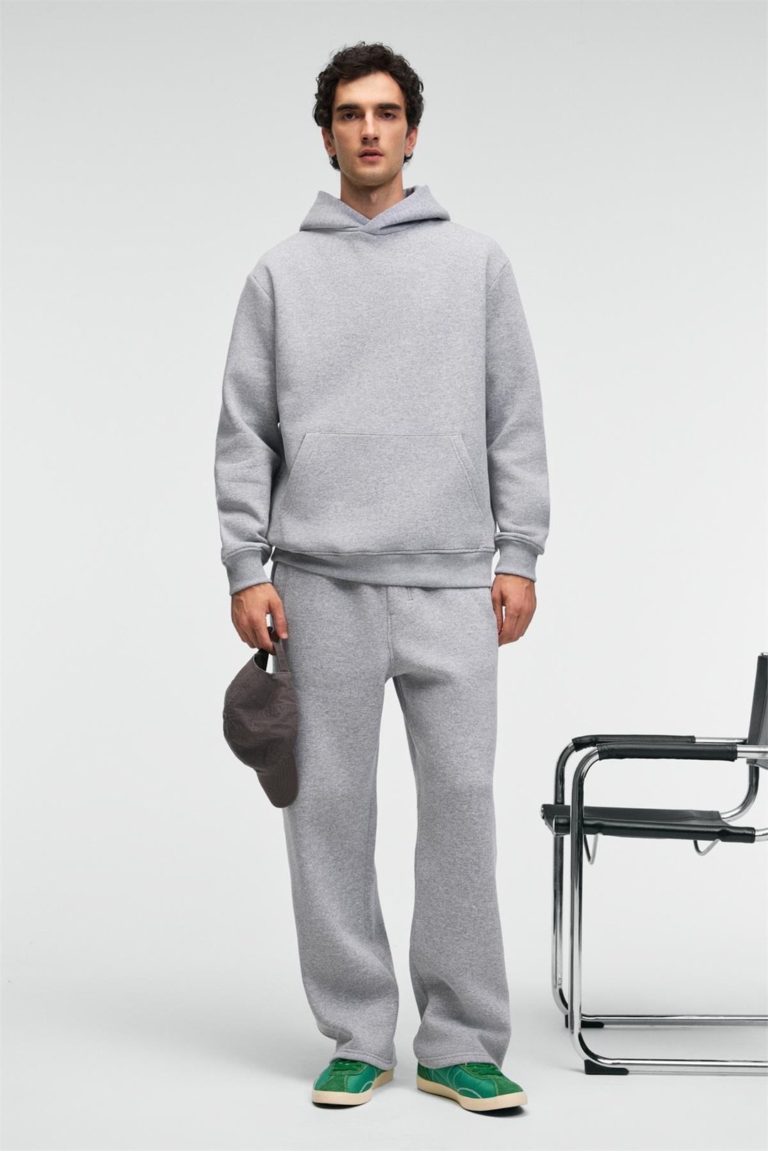 BENSON Erkek Kordonlu Lastikli Bel Relaxed Fit Grimelanj Eşofman Altı