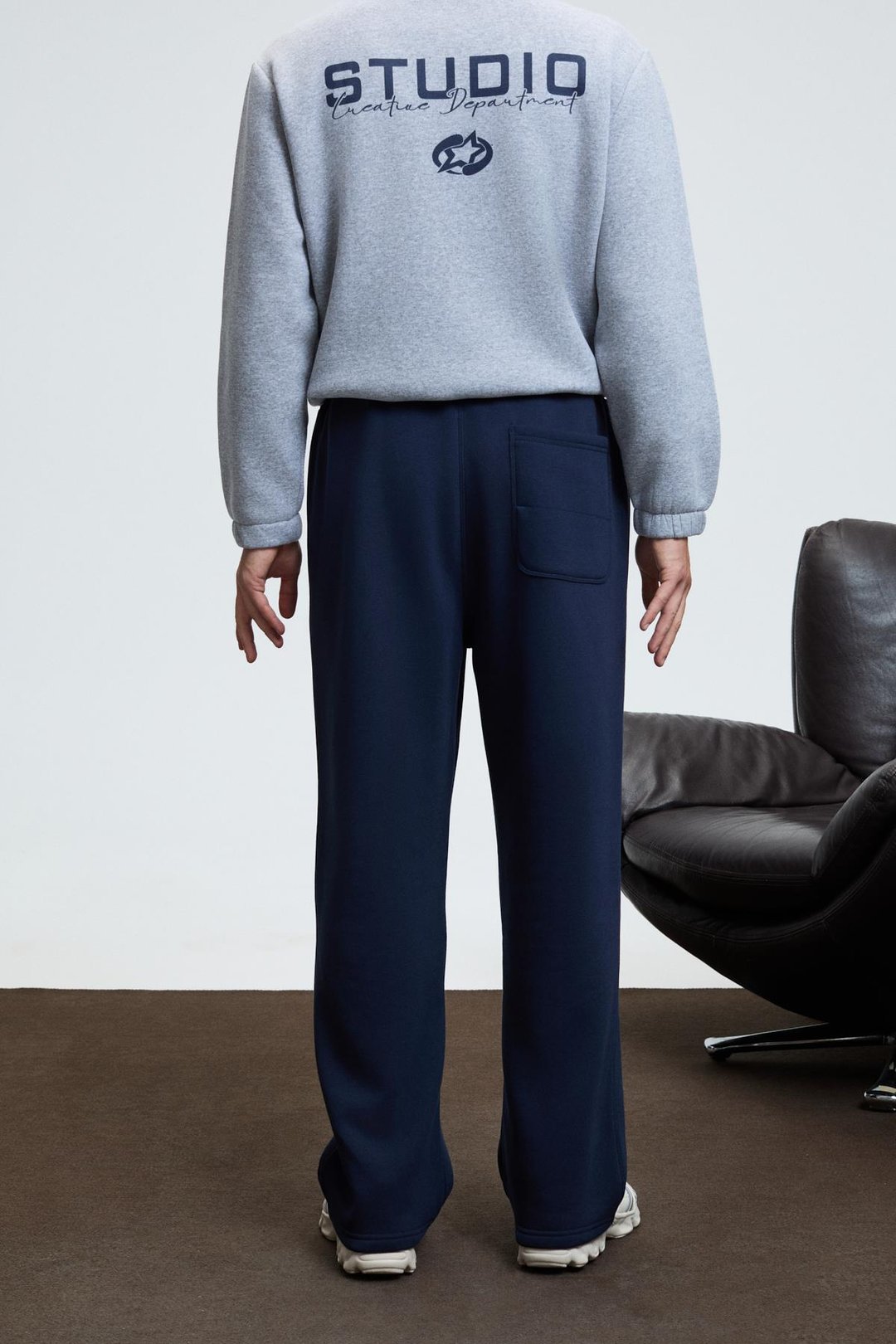 BENSON Erkek Kordonlu Lastikli Bel Relaxed Fit Lacivert Eşofman Altı