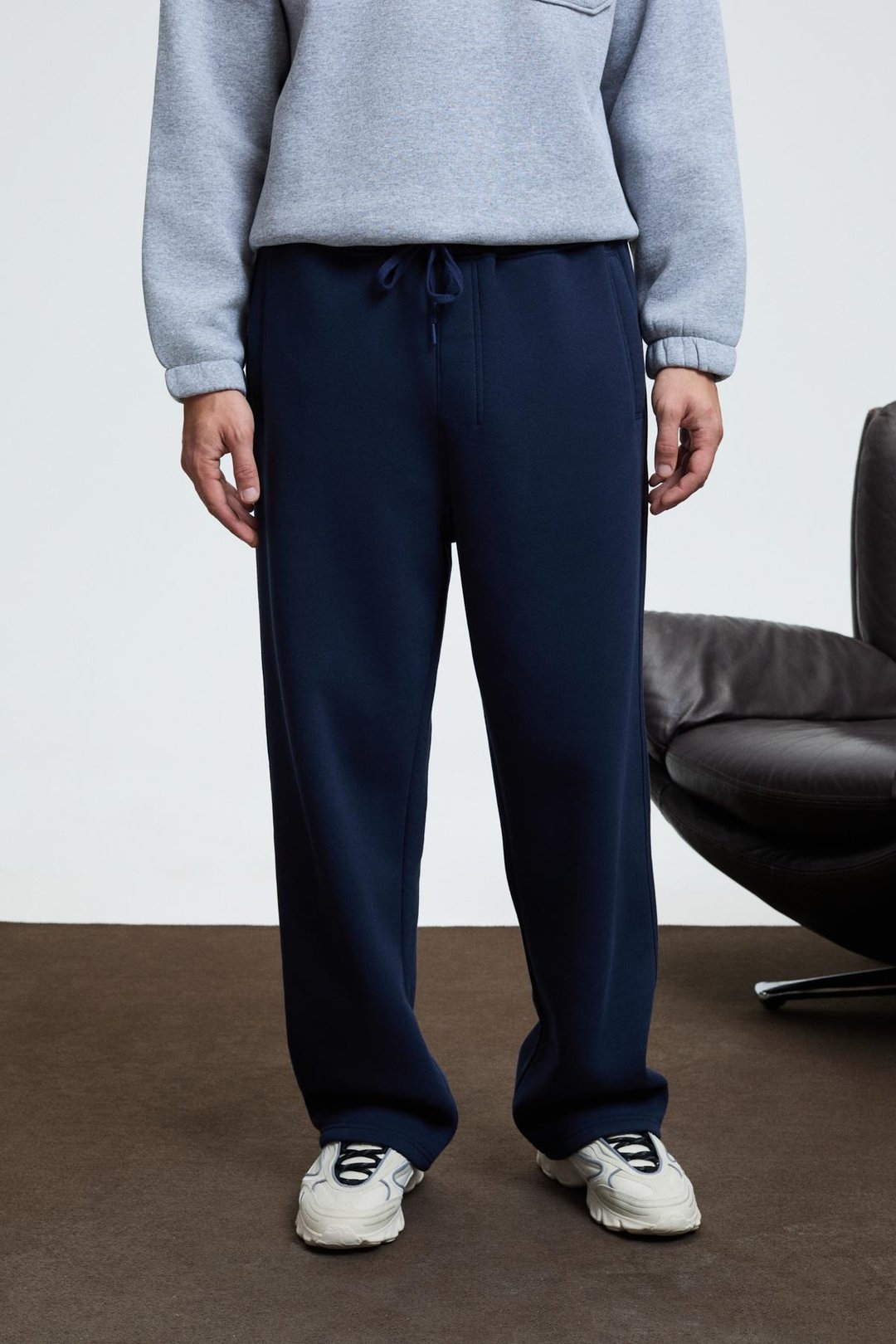 BENSON Erkek Kordonlu Lastikli Bel Relaxed Fit Lacivert Eşofman Altı