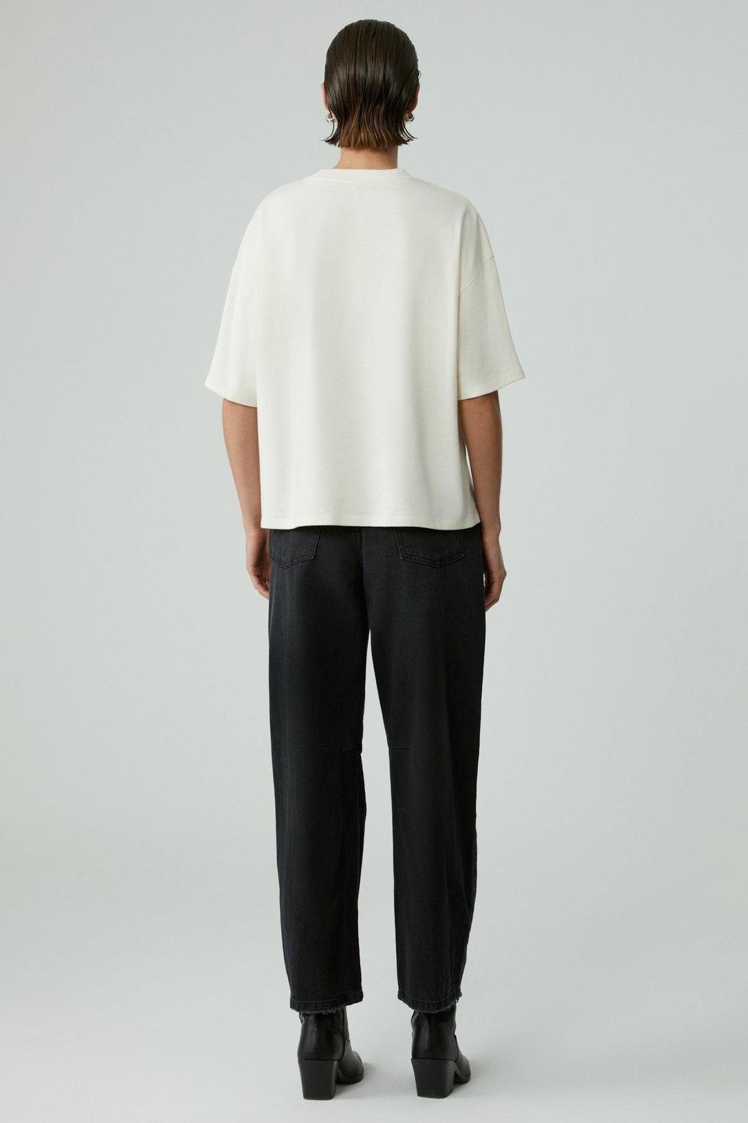 BERRIE Kadın Regular Baskılı Yuvarlak Yaka Ekru T-Shirt