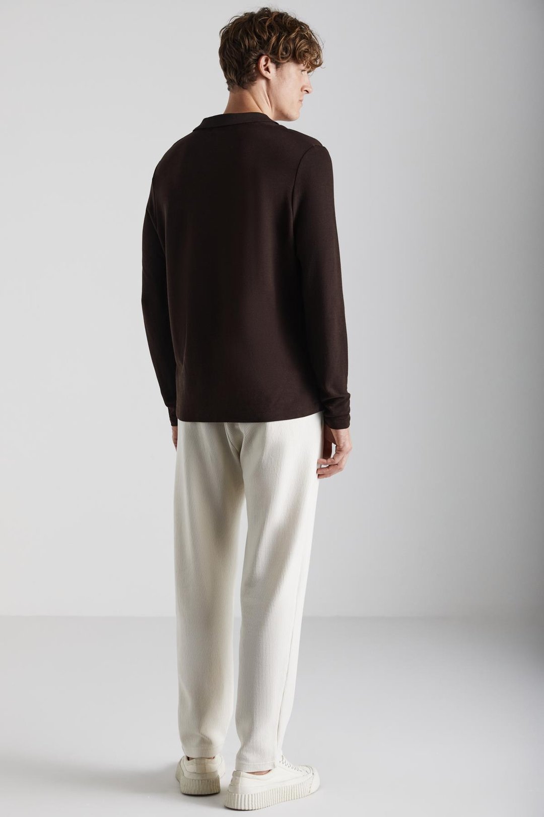 BERTHOLA Erkek Ottoman Kumaşlı Rahat kesim Pantolon Görünümlü Ekru Eşofman Altı