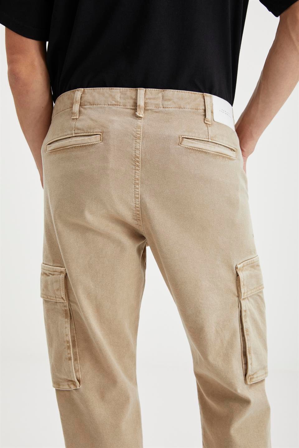 BRANDO Basic Relaxed Bej Tekli Jeans