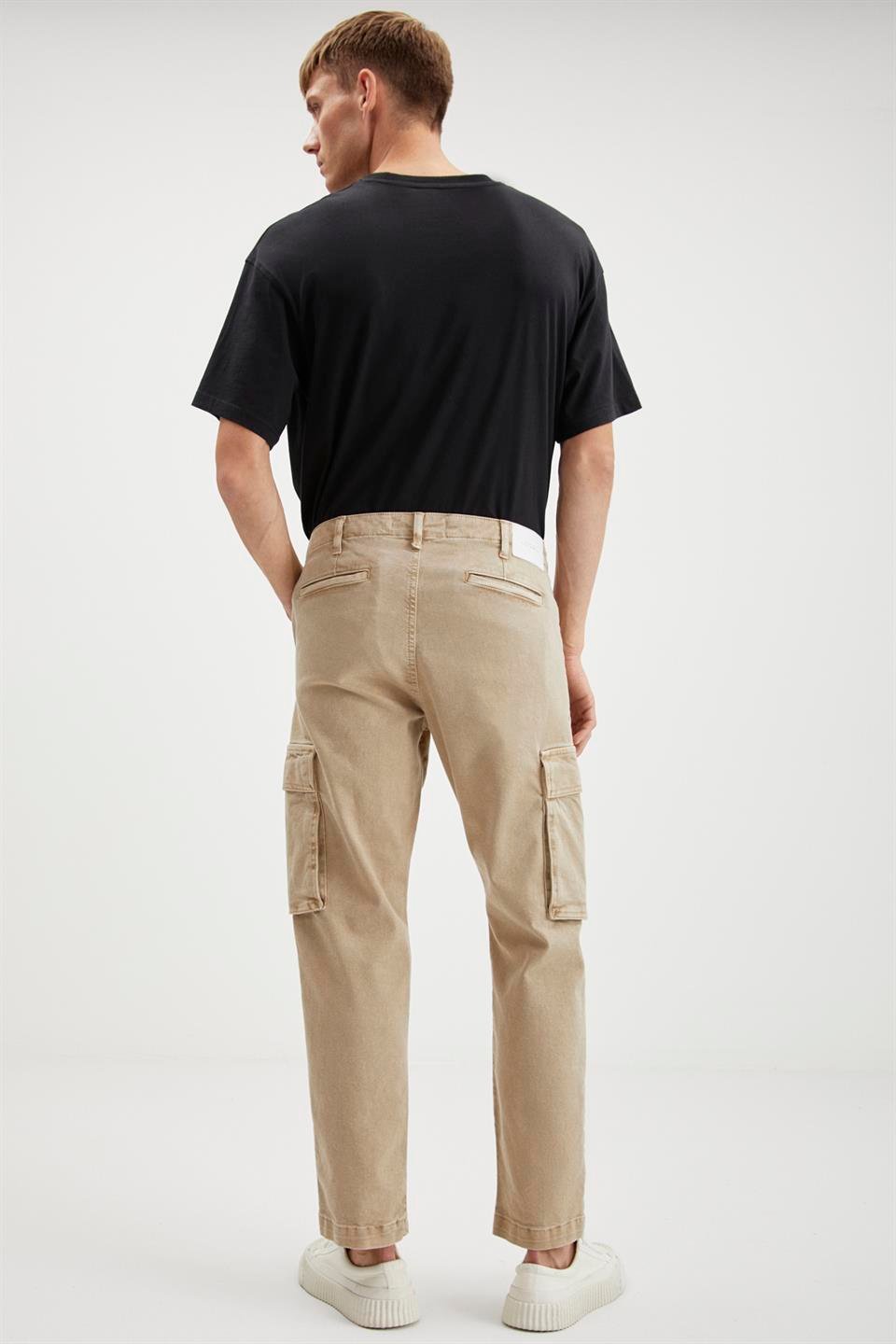 BRANDO Basic Relaxed Bej Tekli Jeans