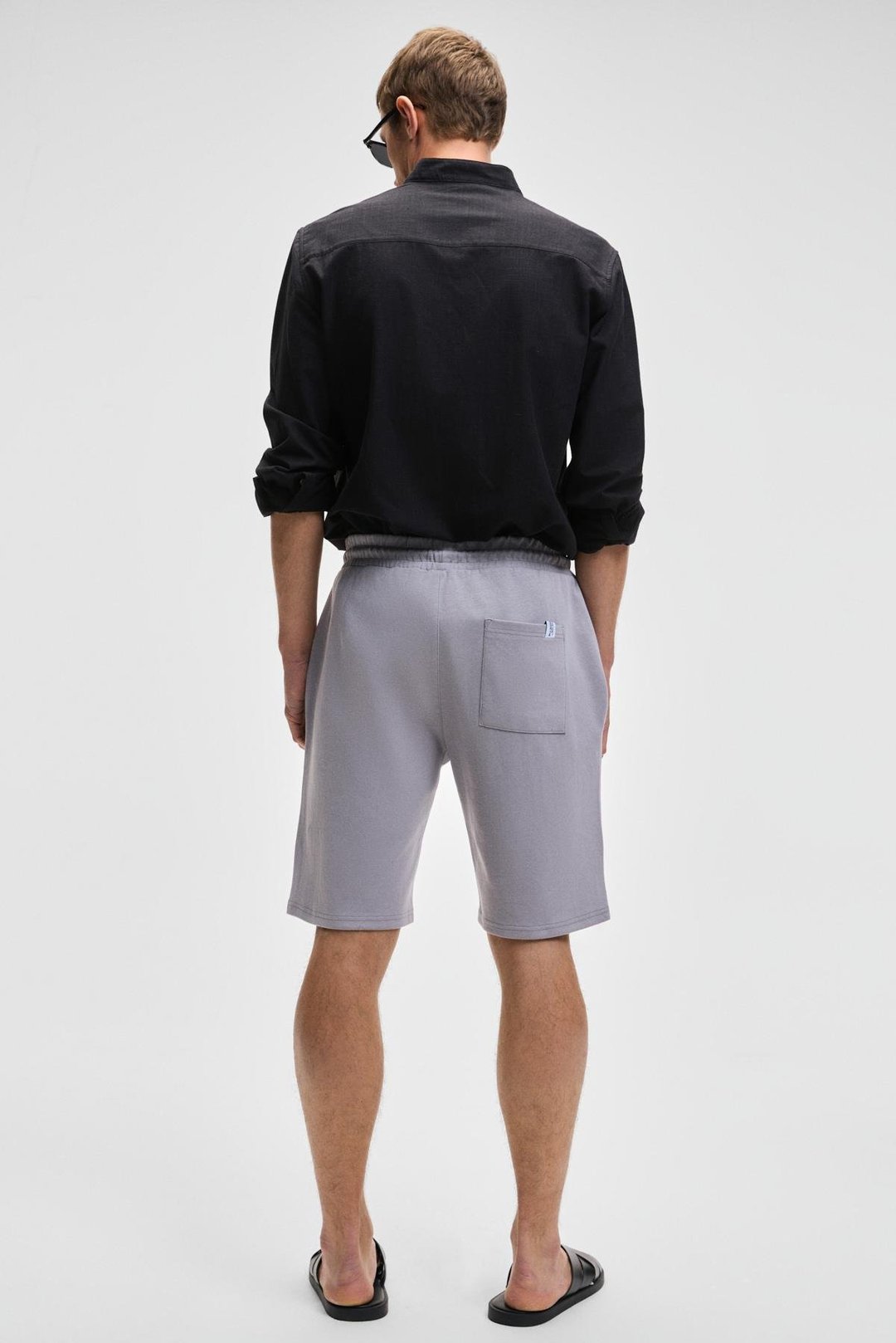 CAMILLO Erkek Cebi Fermuarlı Beli Lastikli Lila Şort & Bermuda