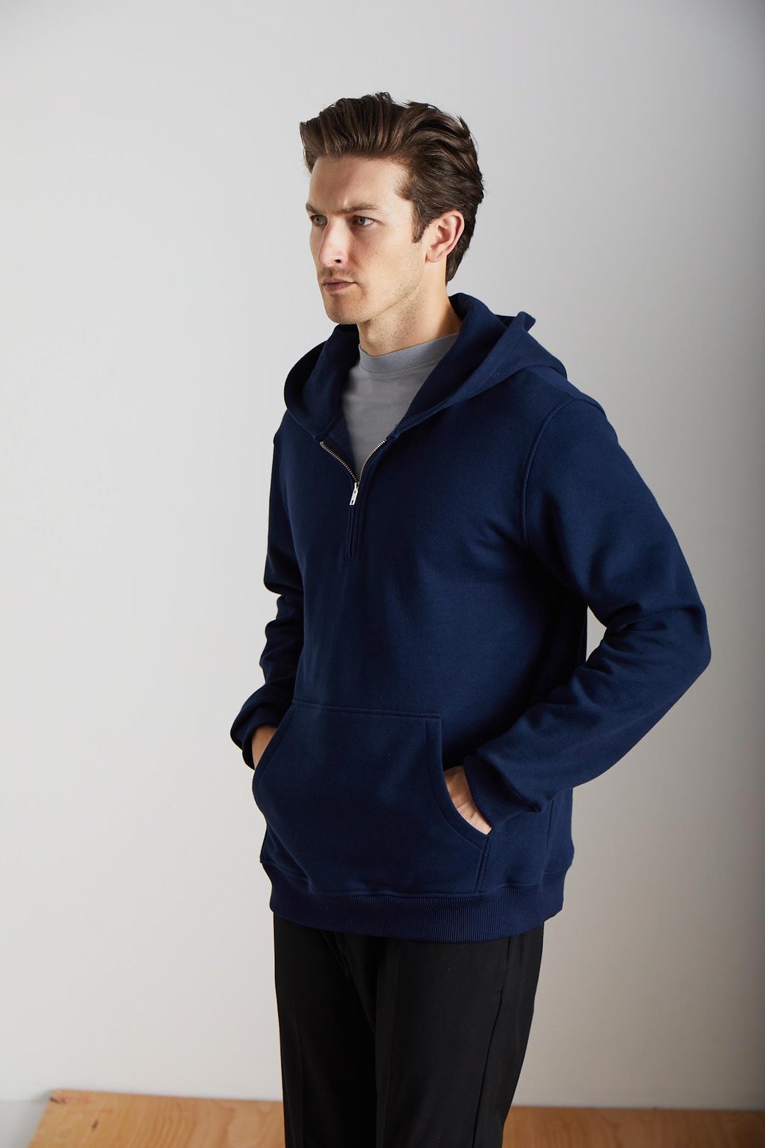 CANCELLED Erkek Pamuk-Polyester Lacivert Sweatshirt