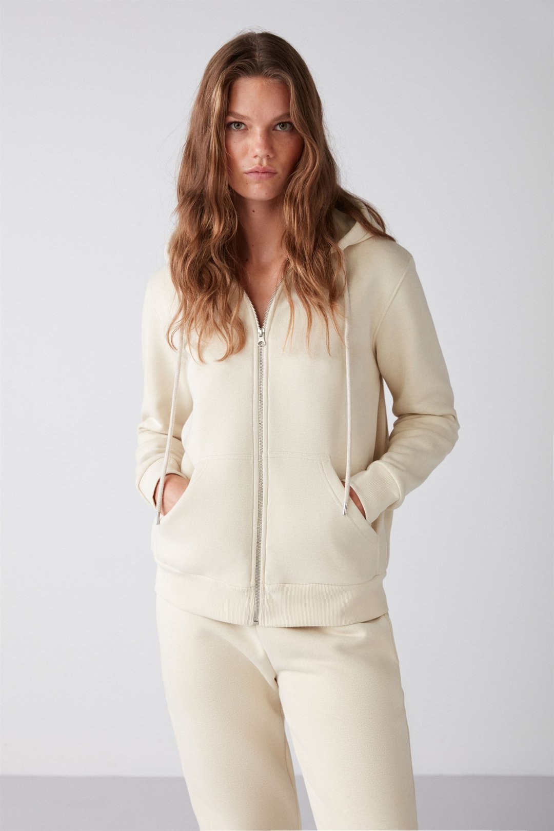 CARLOTA Örme Relaxed Vanilya  Sweatshirt