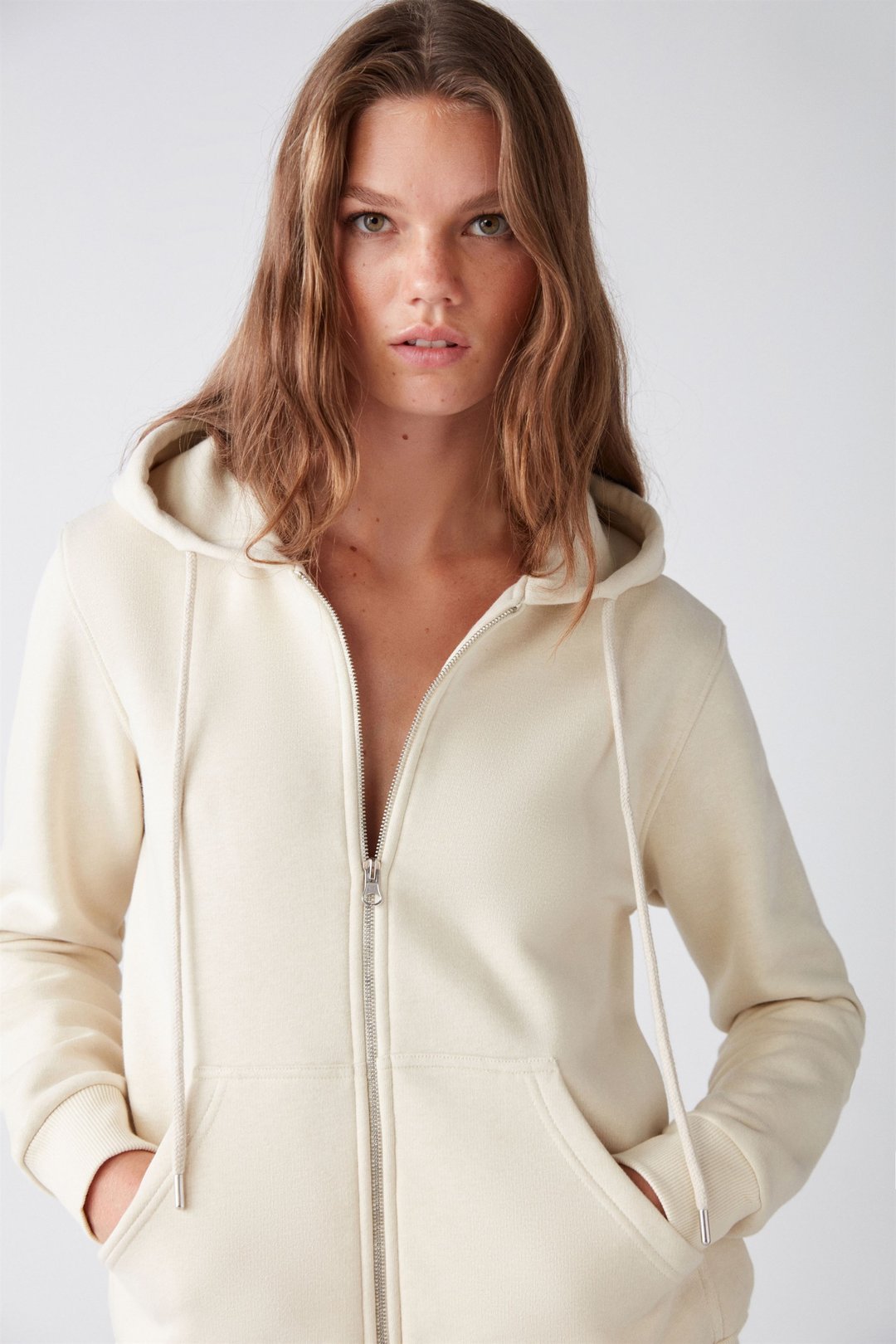 CARLOTA Örme Relaxed Vanilya  Sweatshirt