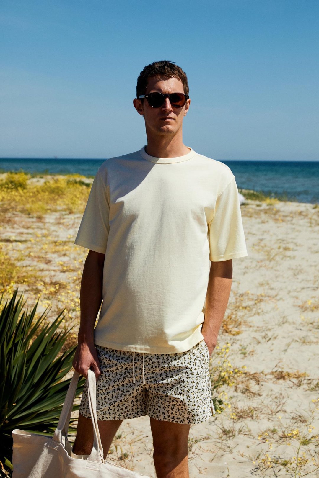 CATWALK Erkek %100 Pamuk Regular Fit Sarı T-Shirt