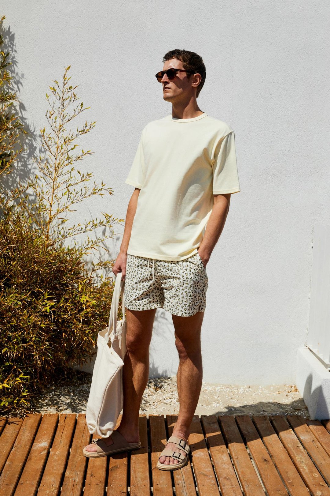 CATWALK Erkek %100 Pamuk Regular Fit Sarı T-Shirt