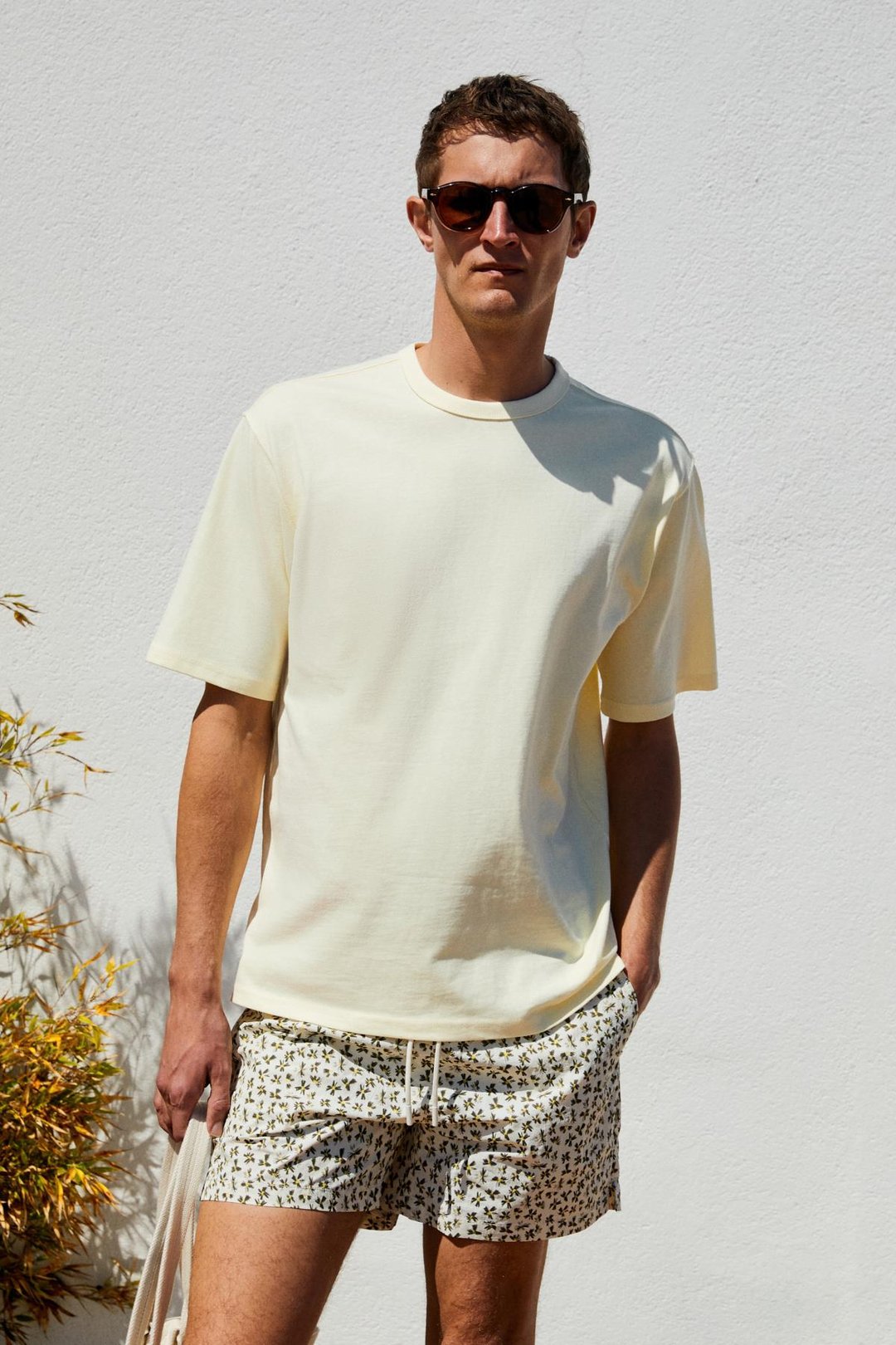 CATWALK Erkek %100 Pamuk Regular Fit Sarı T-Shirt