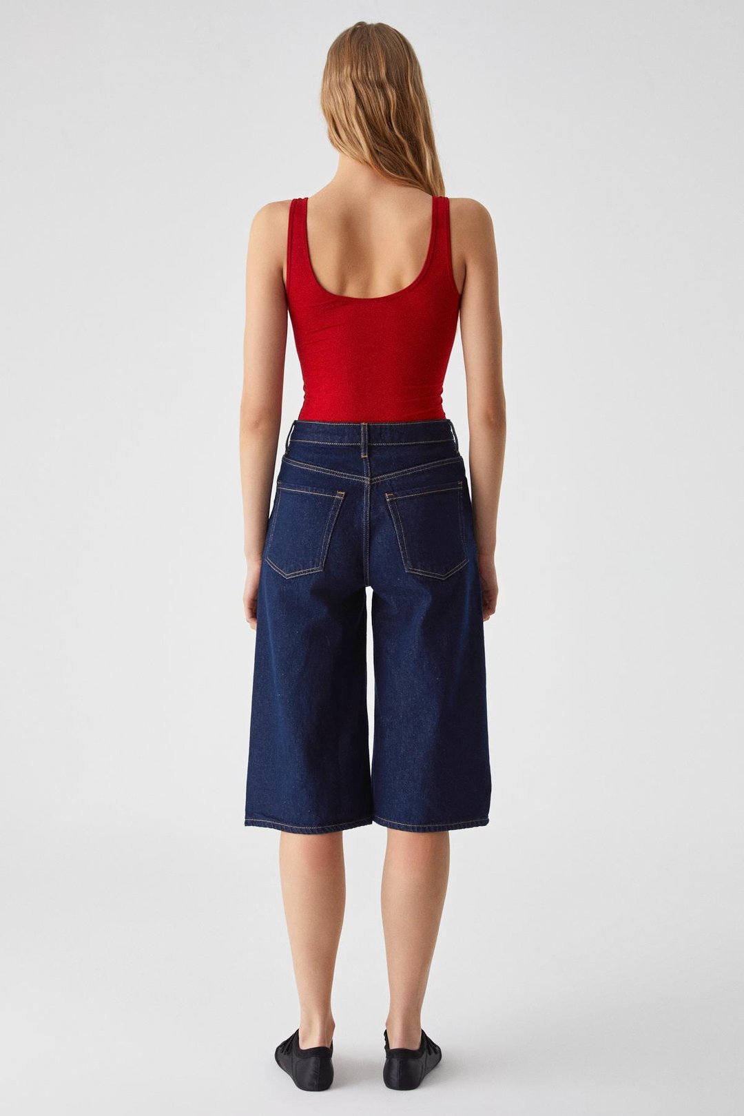 CHILES Kadın Slim Halter Yaka Kolsuz Çıtçıtlı Kırmızı Atlet