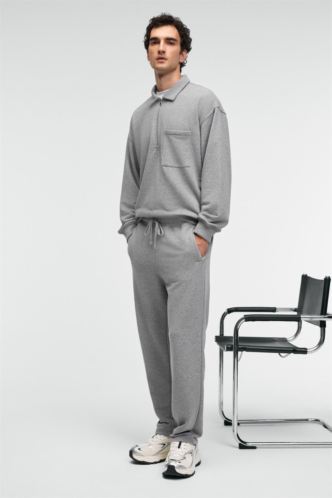 CLARENCE Erkek %100 Pamuk Kordonlu Lastikli Bel Arka Cebi Süs Etiketli Grimelanj Eşofman Altı