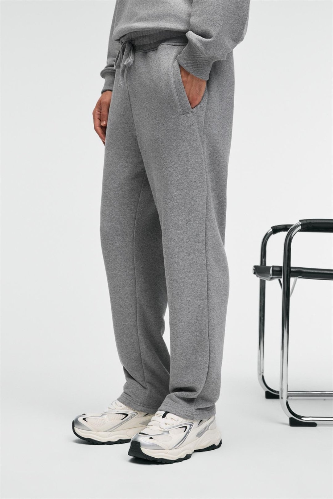 CLARENCE Erkek %100 Pamuk Kordonlu Lastikli Bel Arka Cebi Süs Etiketli Grimelanj Eşofman Altı