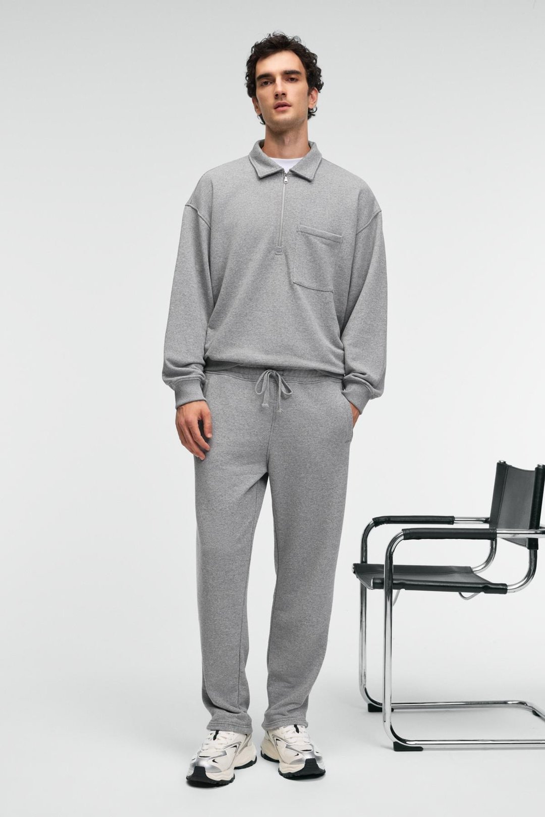 CLARENCE Erkek %100 Pamuk Kordonlu Lastikli Bel Arka Cebi Süs Etiketli Grimelanj Eşofman Altı