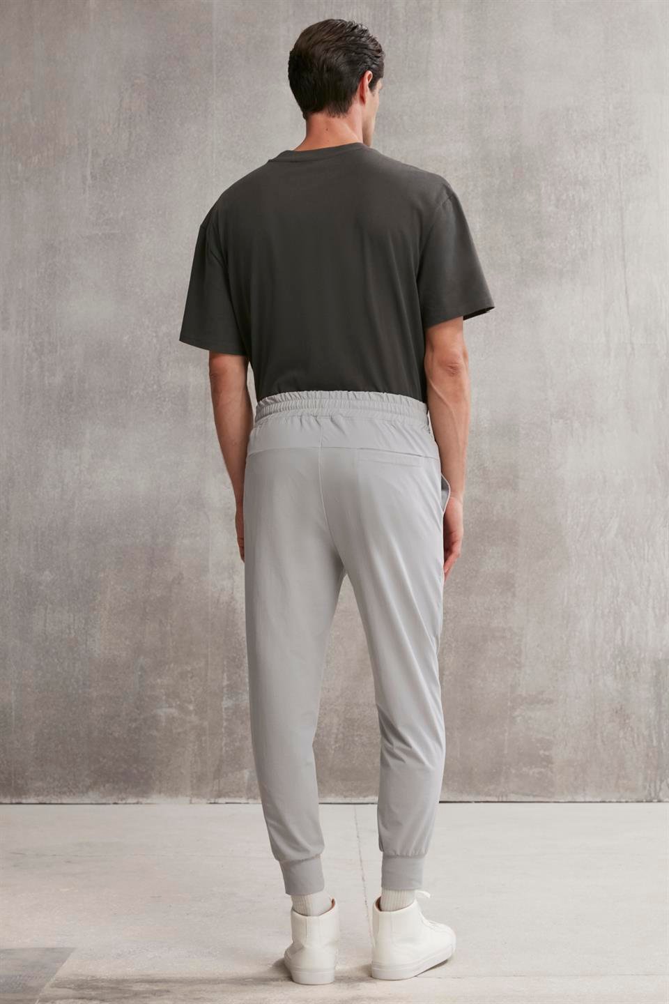 CRISTIAN  Regular Gri Tekli Eşofman Altı