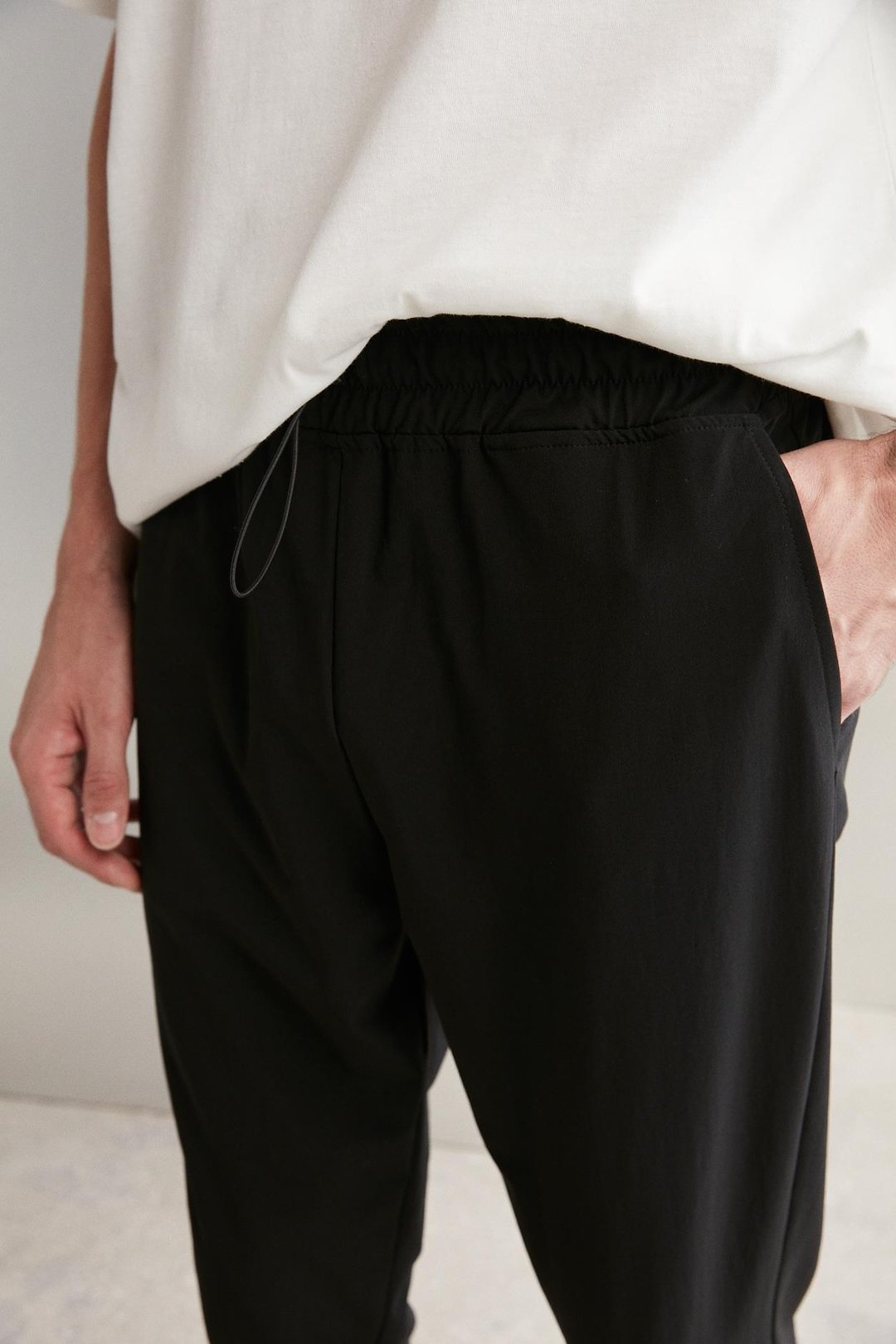 CRISTIAN  Regular Siyah Tekli Eşofman Altı