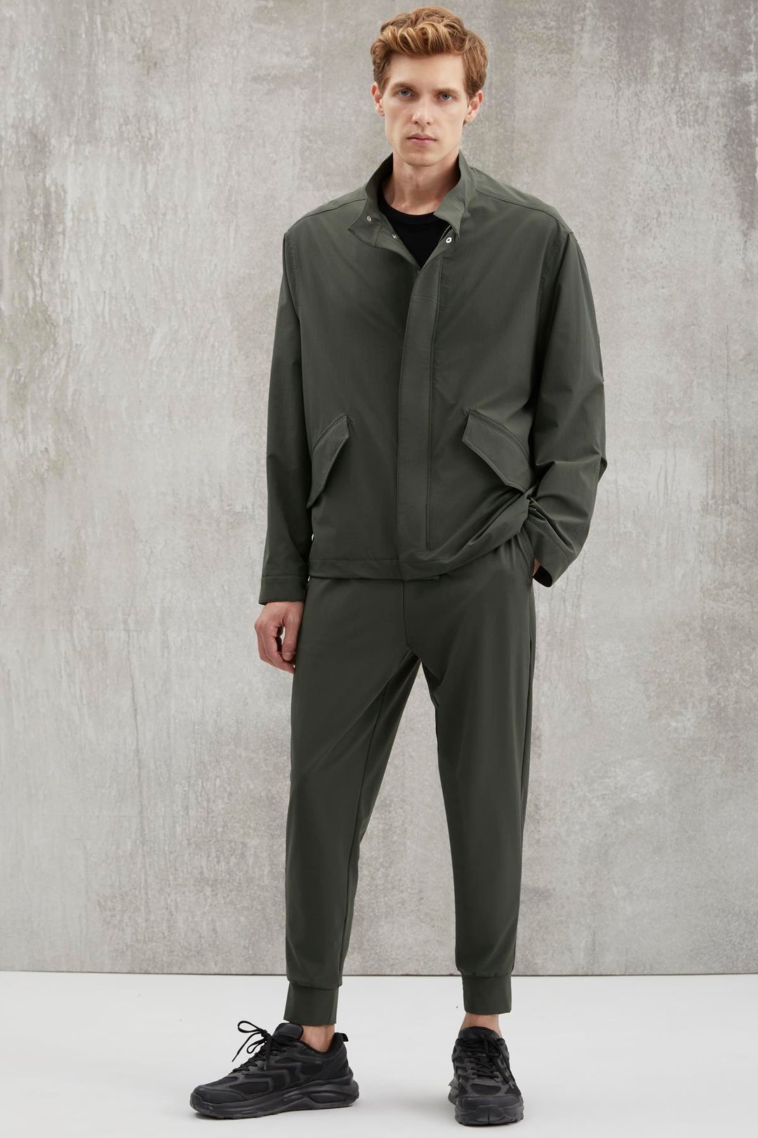 CRISTIAN  Regular Yeşil Tekli Eşofman Altı