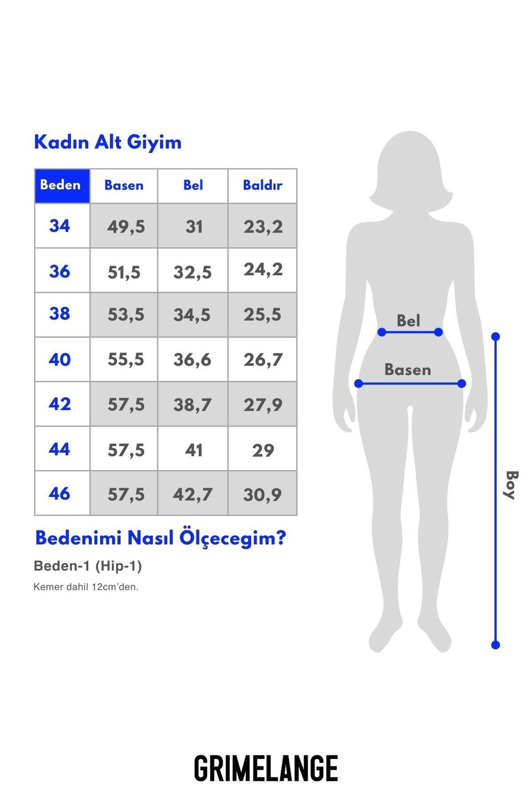 CRYSTAL Kadın İspanyol Paça Yüksek Bel Koyu Mavi Jeans