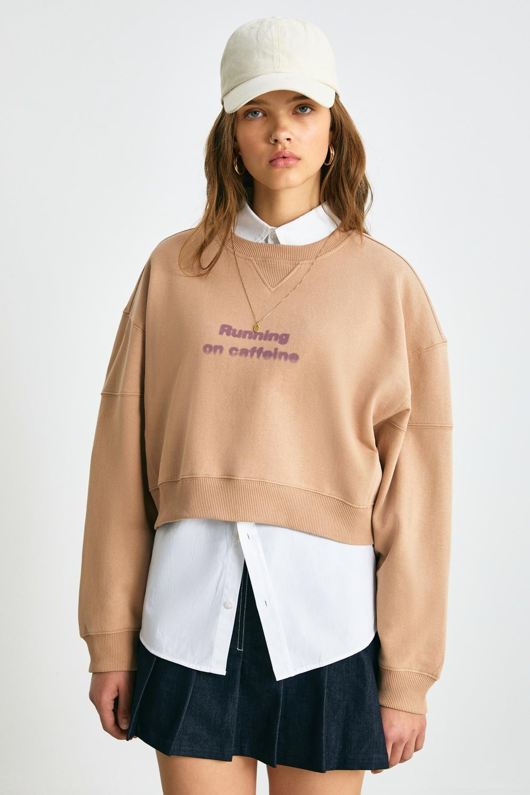 DANBI Kadın Kahverengi Sweatshirt