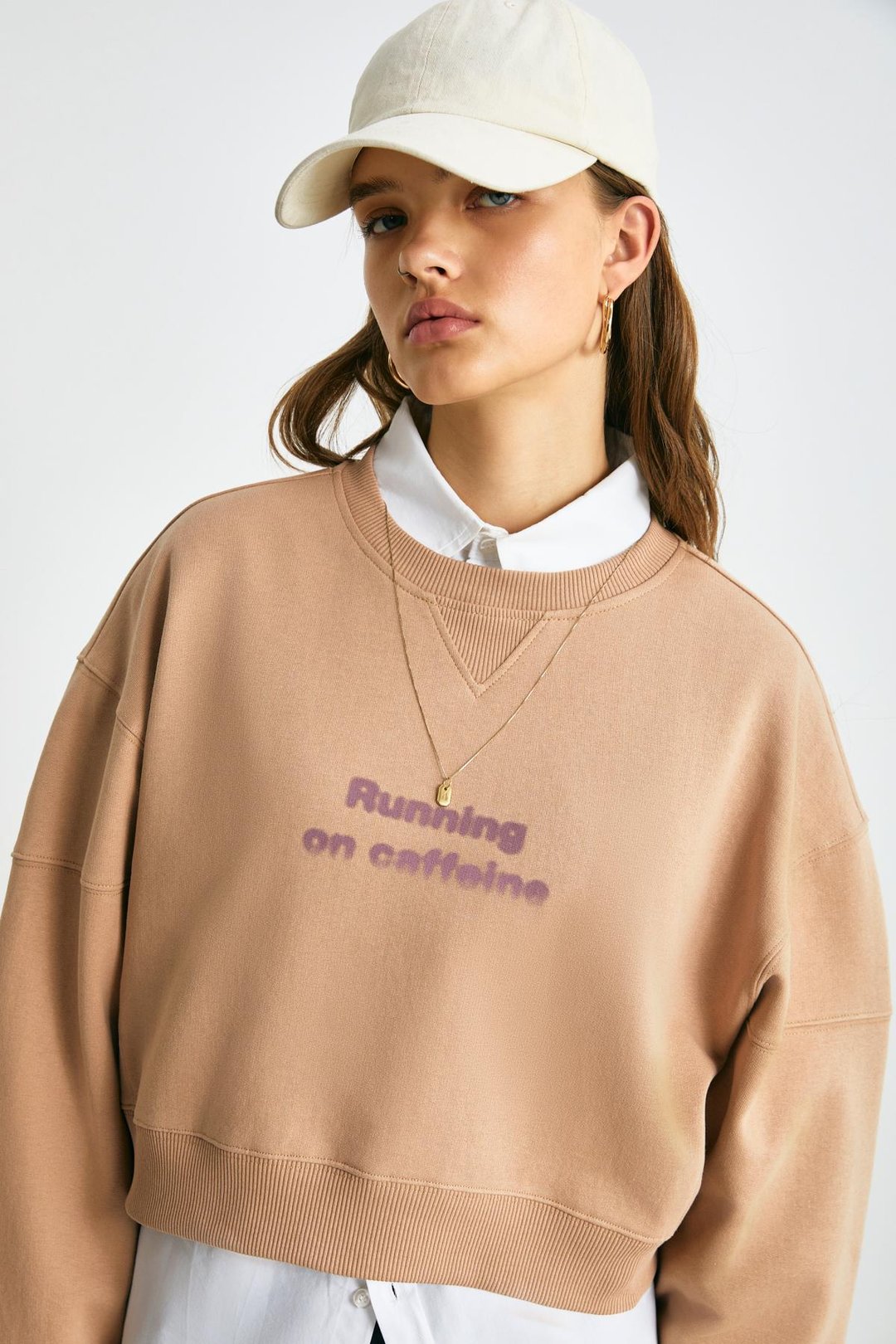 DANBI Kadın Kahverengi Sweatshirt