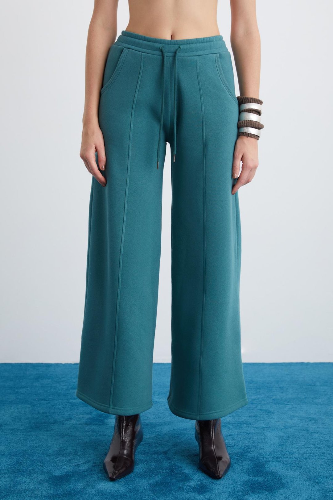 DEARICA Kadın Jogger Fit Açık Haki Eşofman Altı