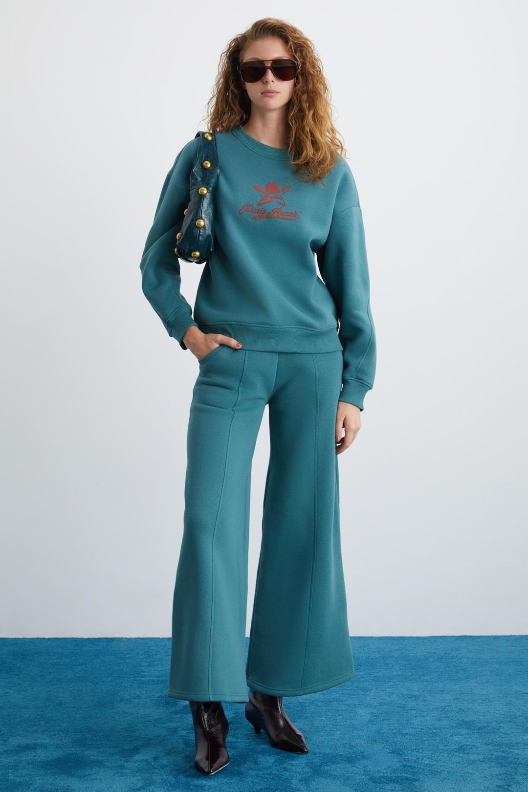 DEARICA Kadın Jogger Fit Açık Haki Eşofman Altı