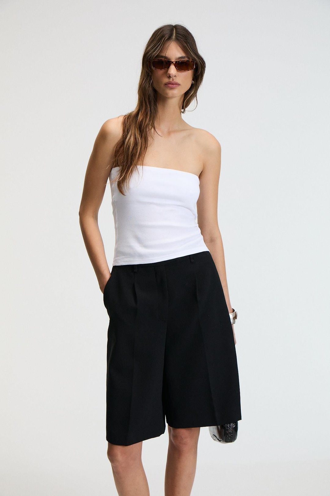 DELARA Kadın Straplez Slim Beyaz Büstiyer