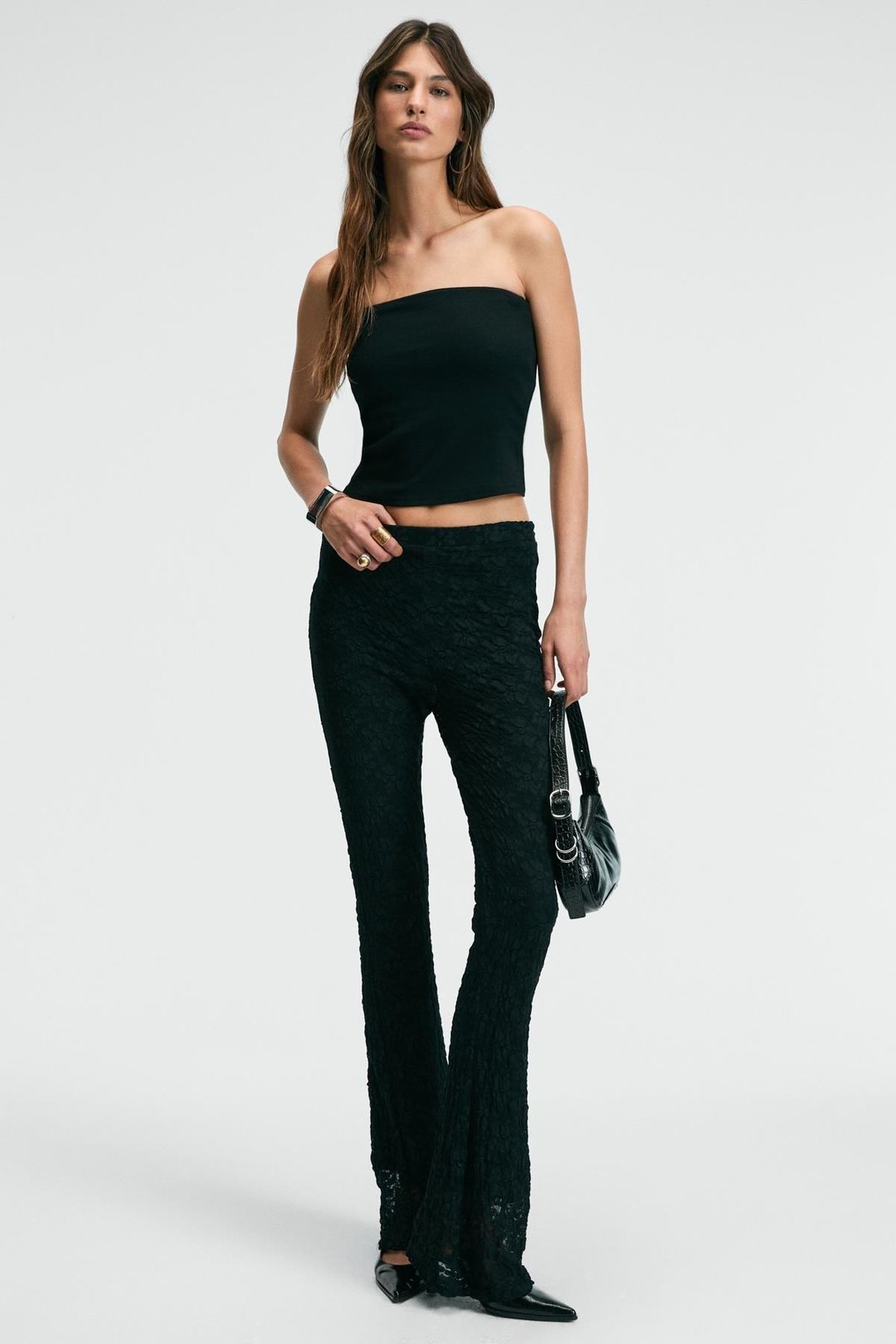 DELARA Kadın Straplez Slim Siyah Büstiyer