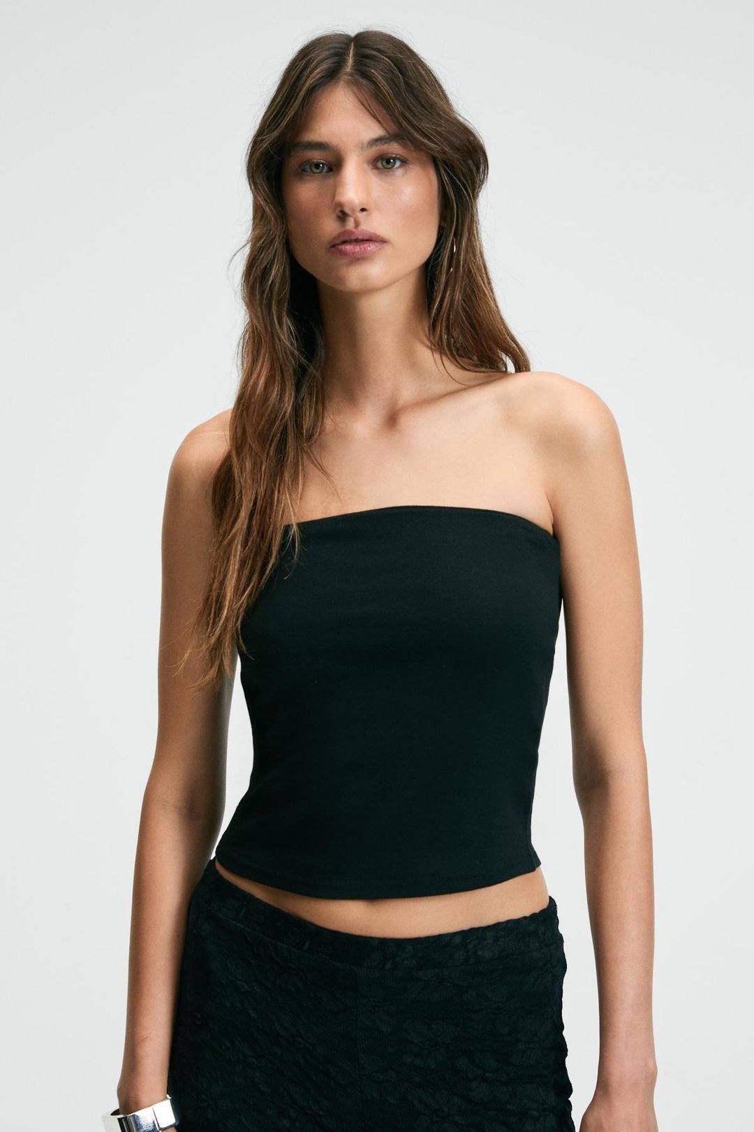 DELARA Kadın Straplez Slim Siyah Büstiyer