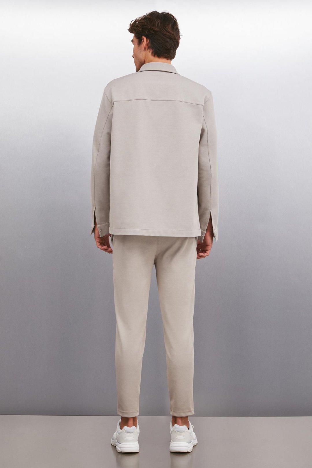 DERIAN  Regular Bej Tekli Gömlek