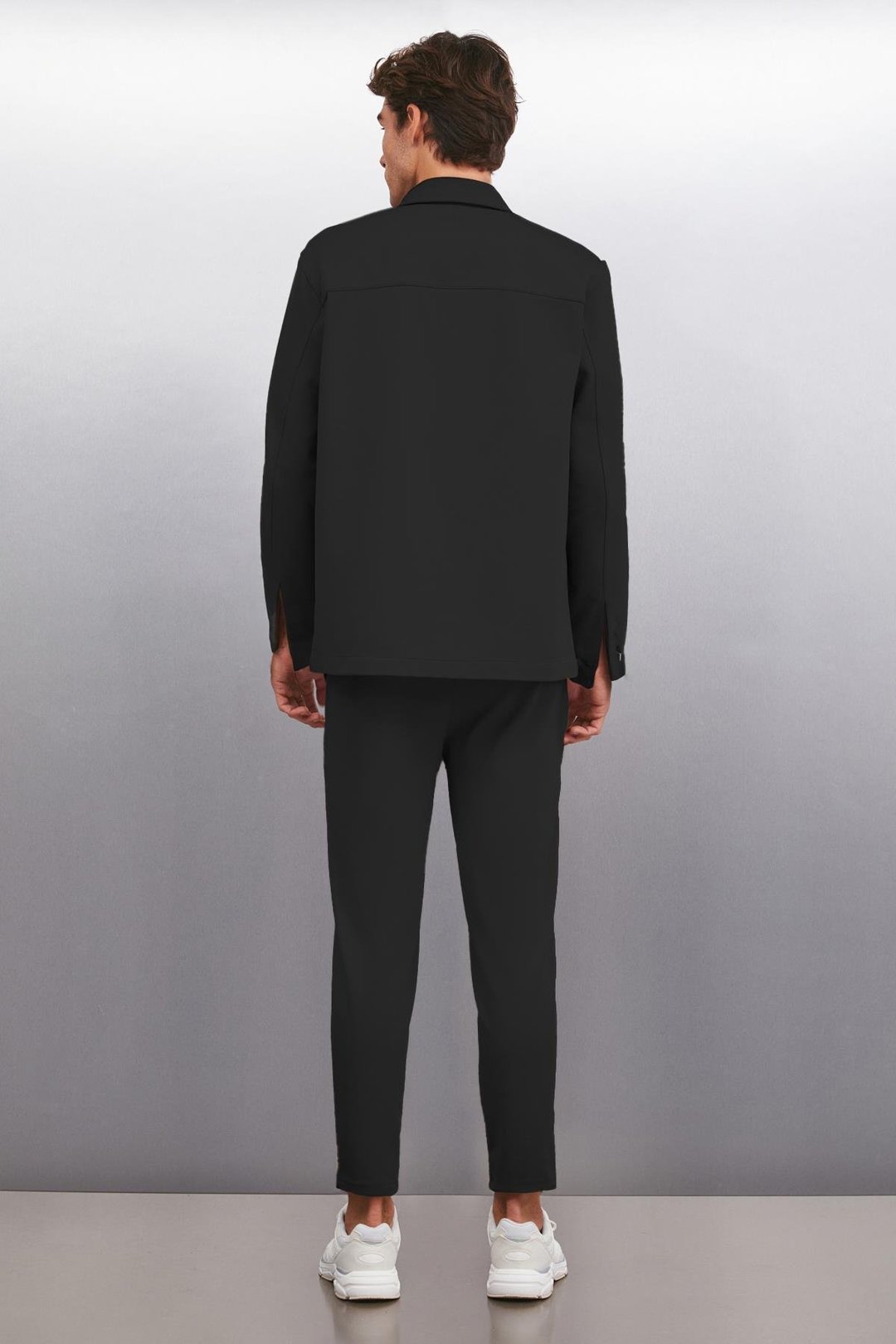 DERIAN  Regular Siyah Tekli Gömlek