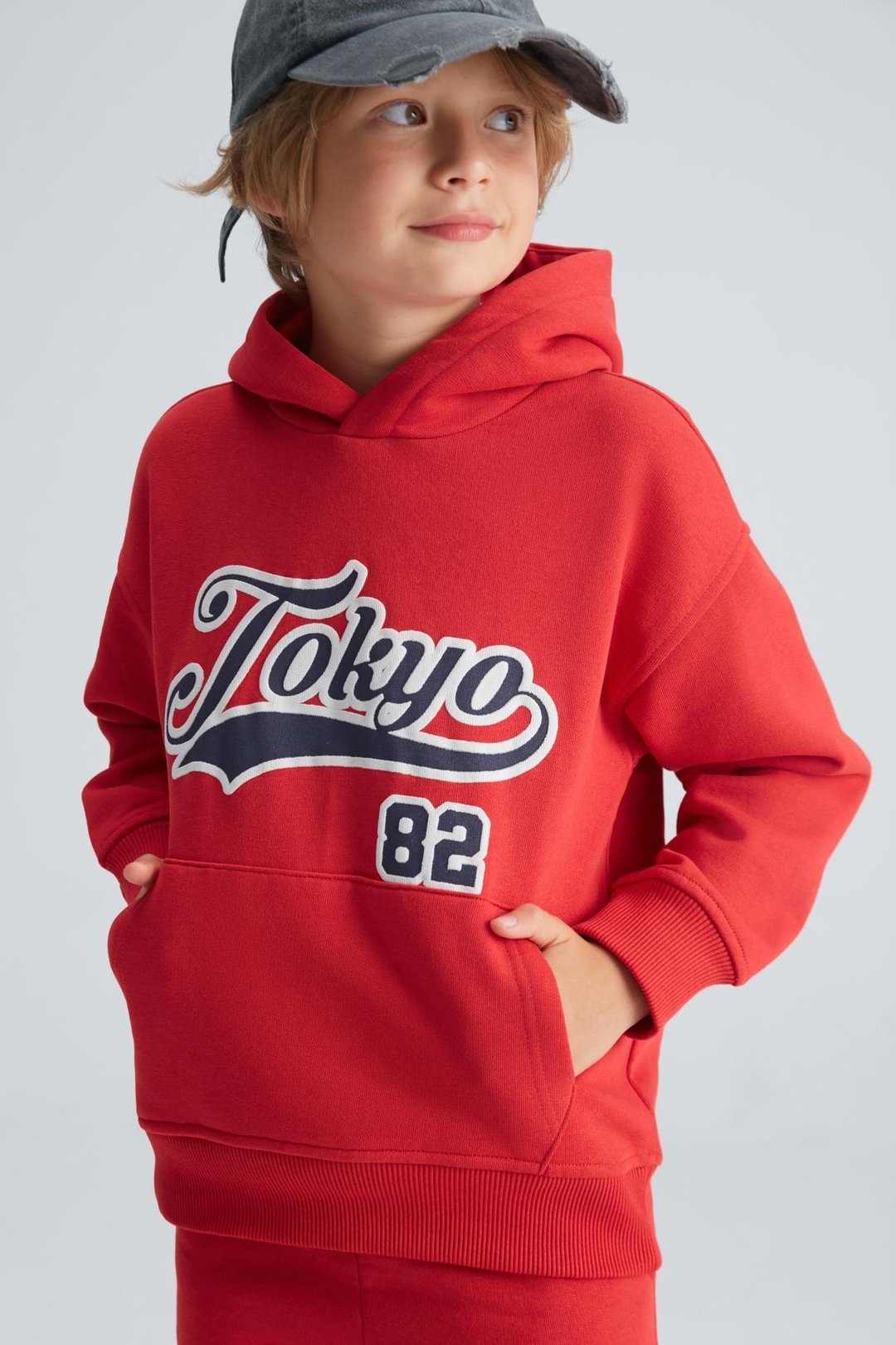 DONOVAN Erkek Çocuk Pamuk Kırmızı Eşofman Takımı