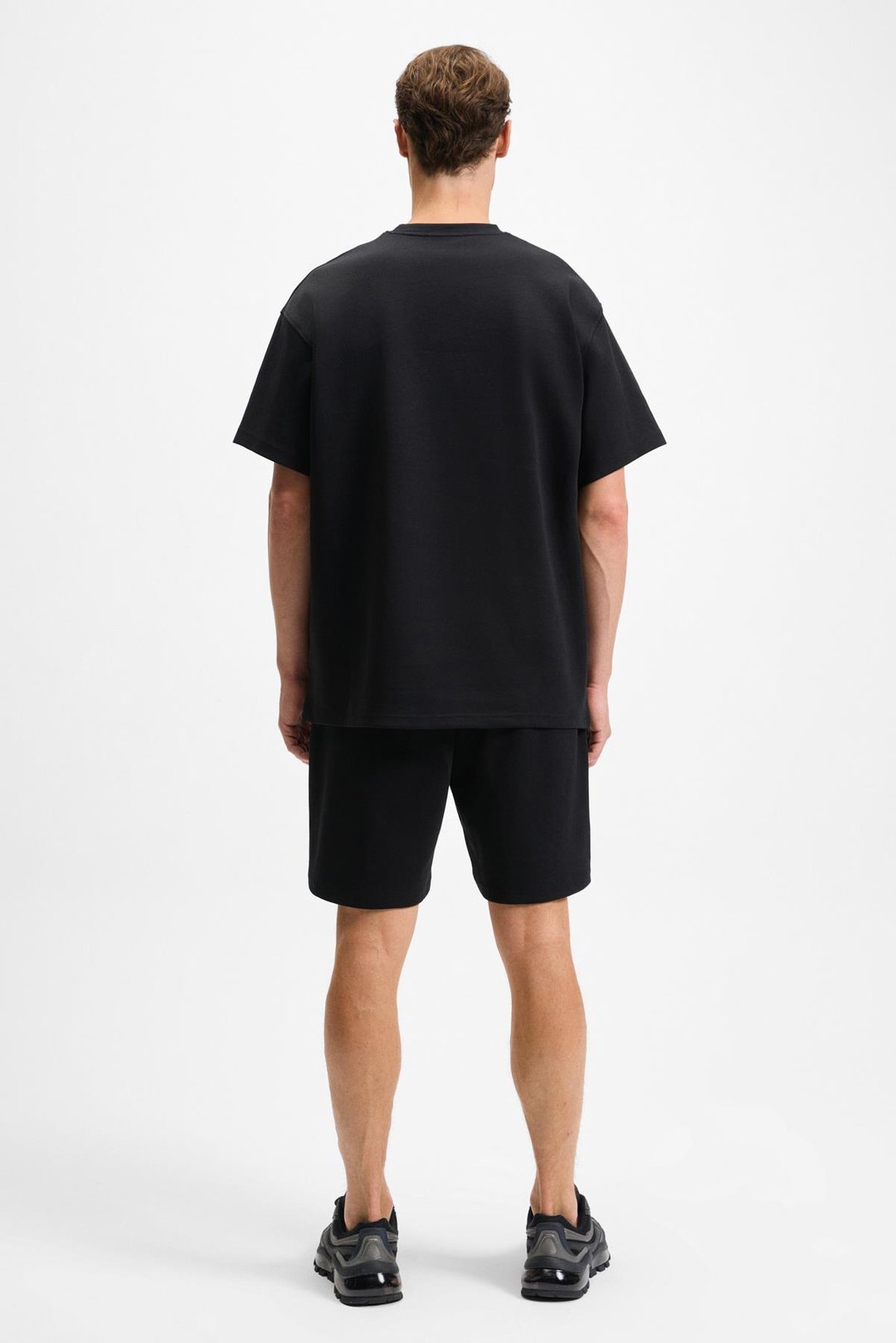 DONYEL Erkek Bisiklet Yaka Kısa Kol Regular Siyah T-Shirt