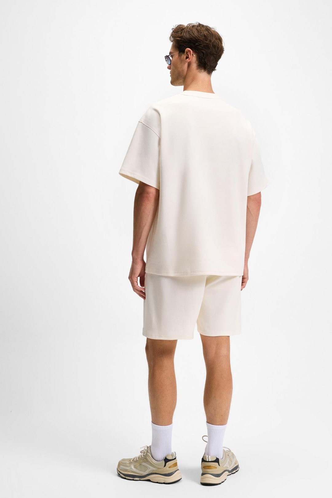 DONYEL Erkek Bisiklet Yaka Kısa Kol Regular Ekru T-Shirt