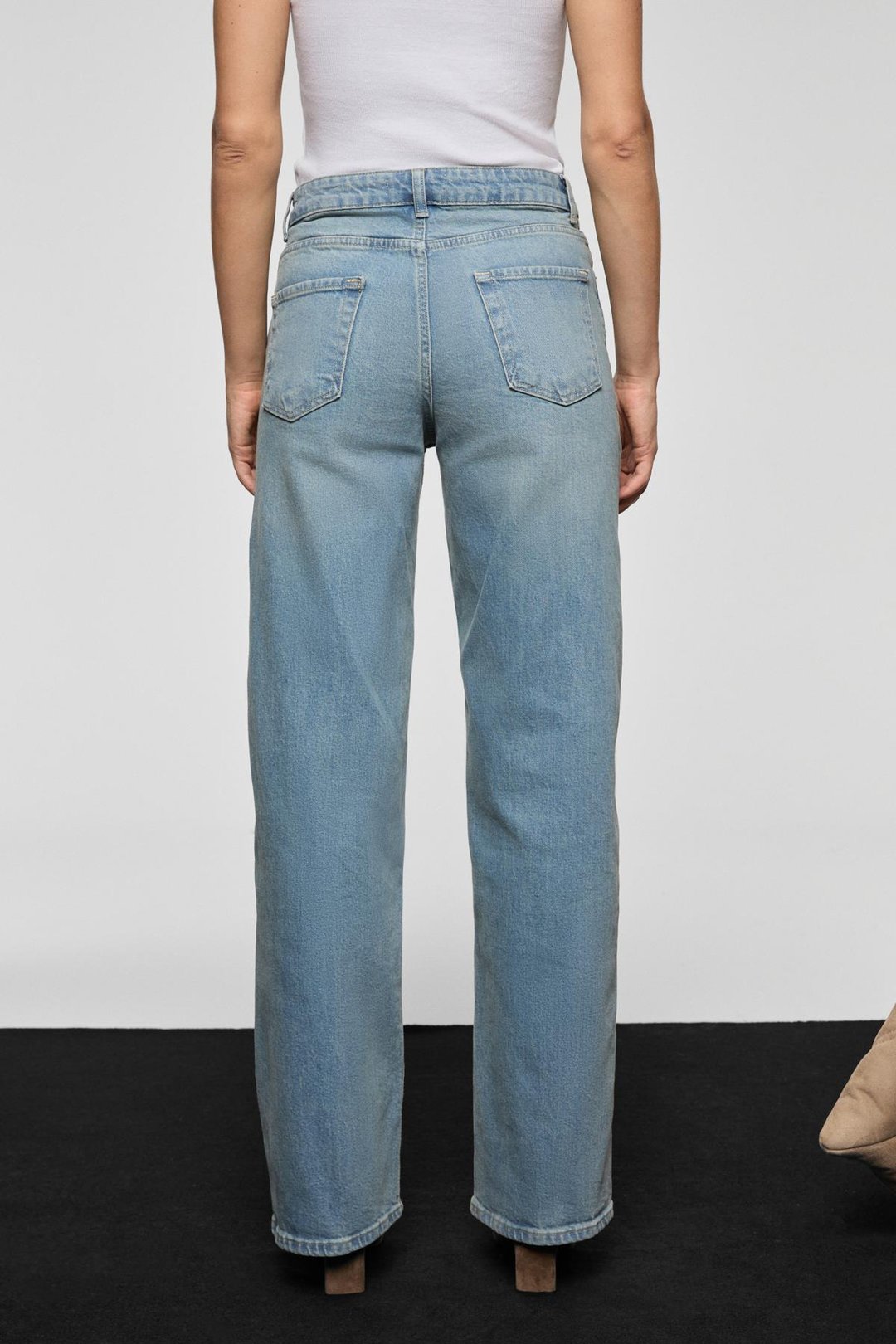 DUNA Kadın %100 Pamuk Straıght Fıt Denim Açık Mavi Jeans