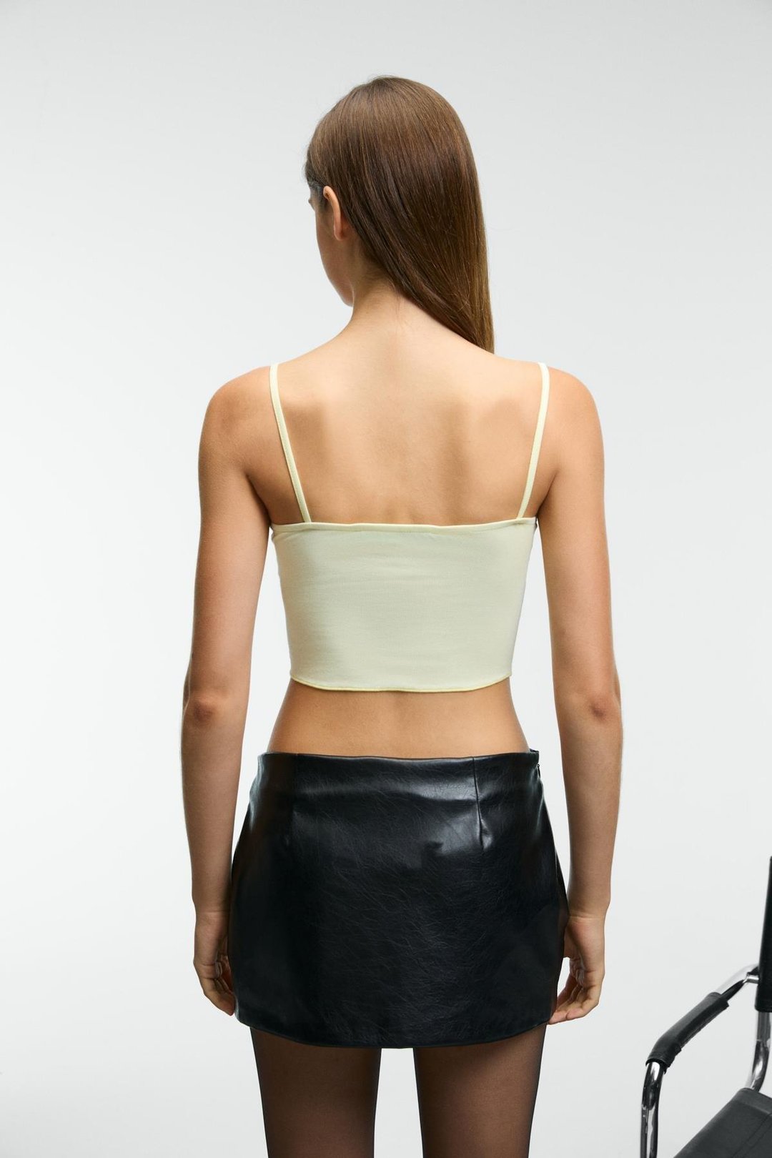 ELVURA Kadın Esnek Kumaşlı Yakası Dantel Detaylı Düğmeli Bluz Ve Atlet İkili Takım Sarı Bluz