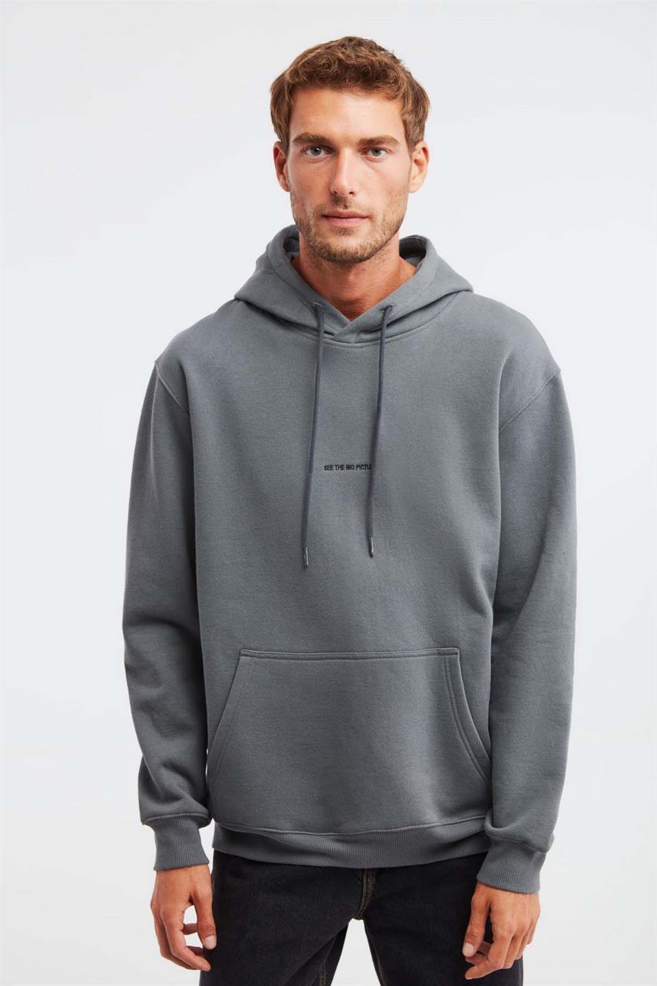 EPIC Örme Regular Açık Gri  Sweatshirt