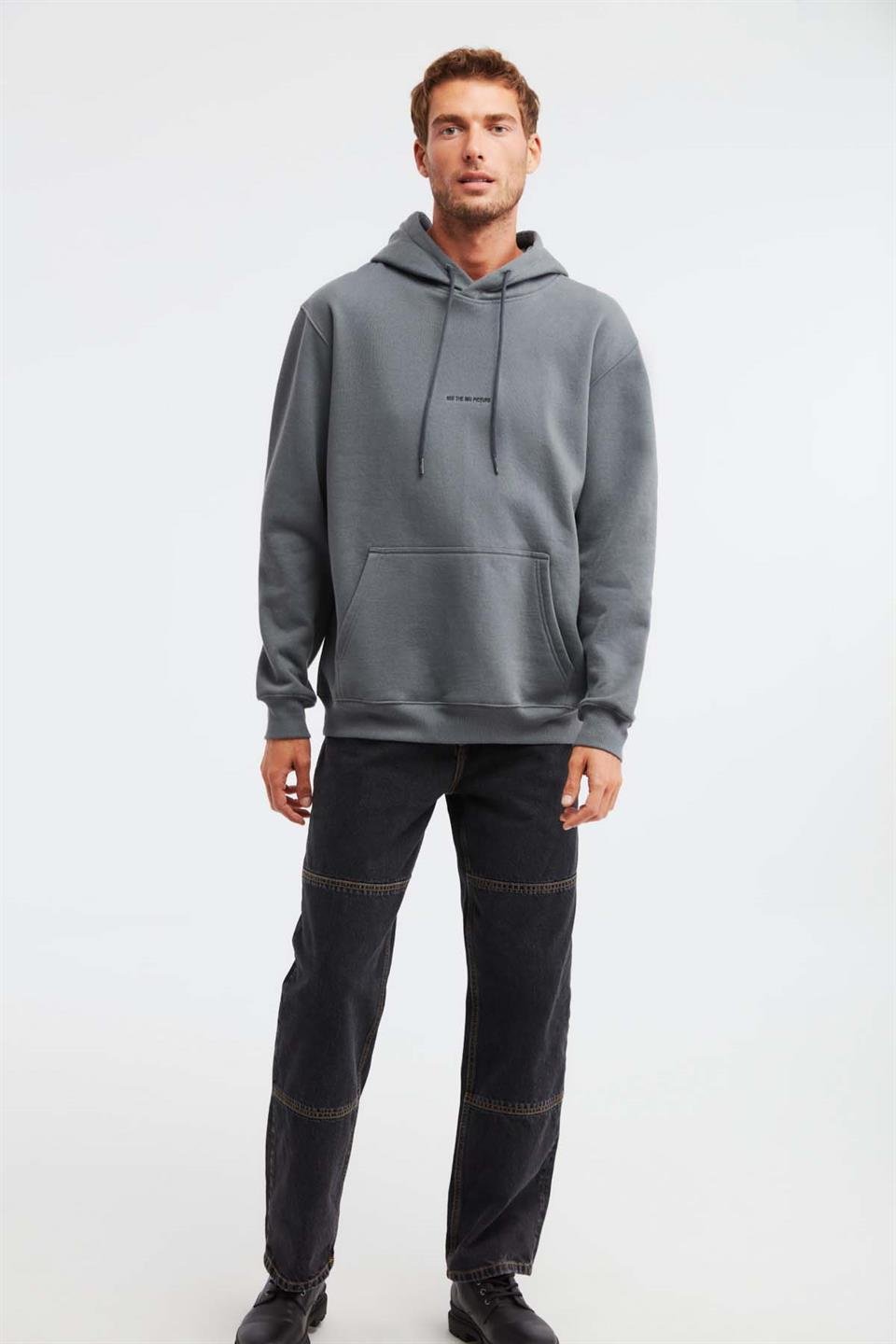 EPIC Örme Regular Açık Gri  Sweatshirt