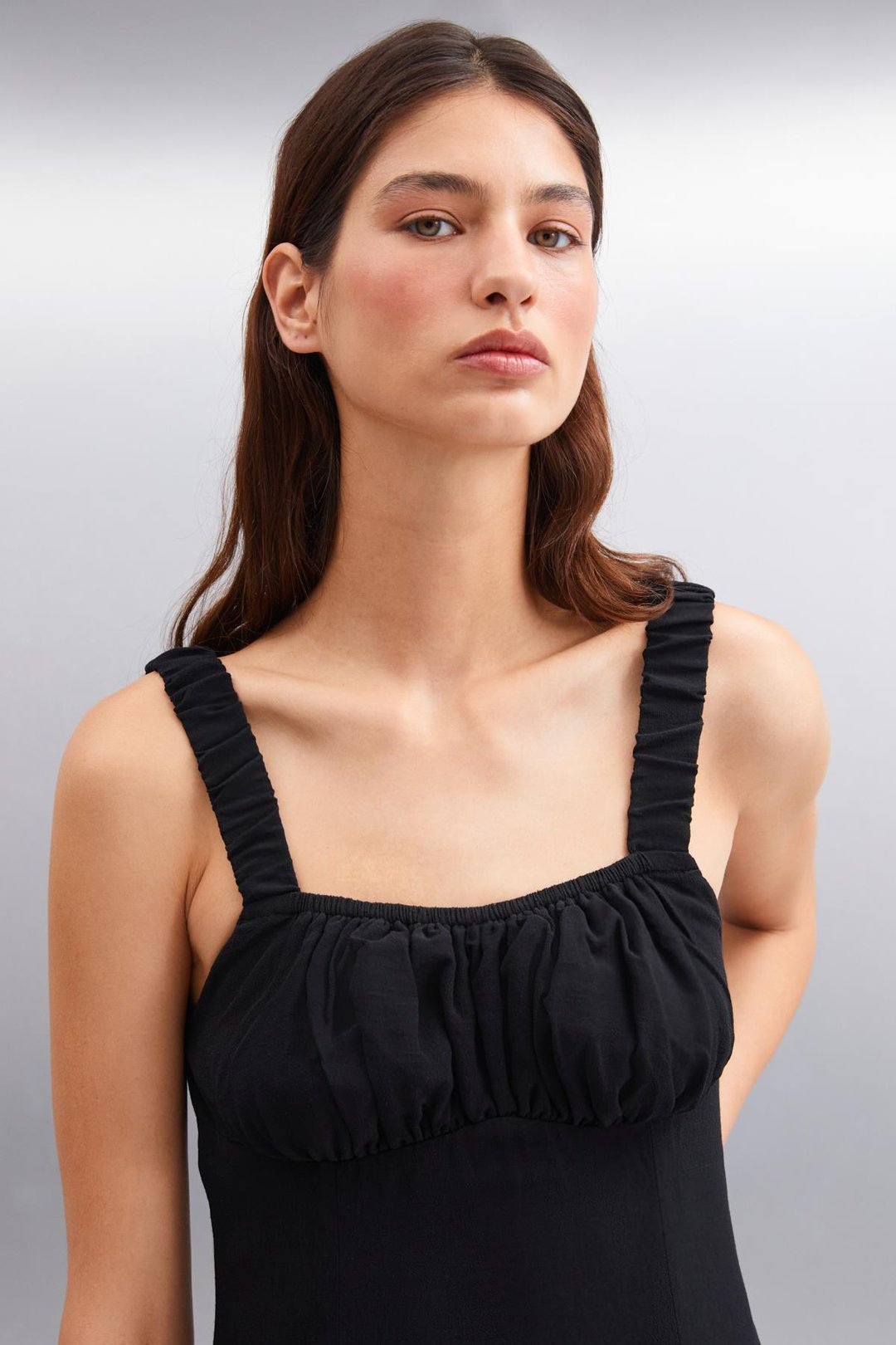 ERIDANIA Regular Regular Siyah Tekli Elbise