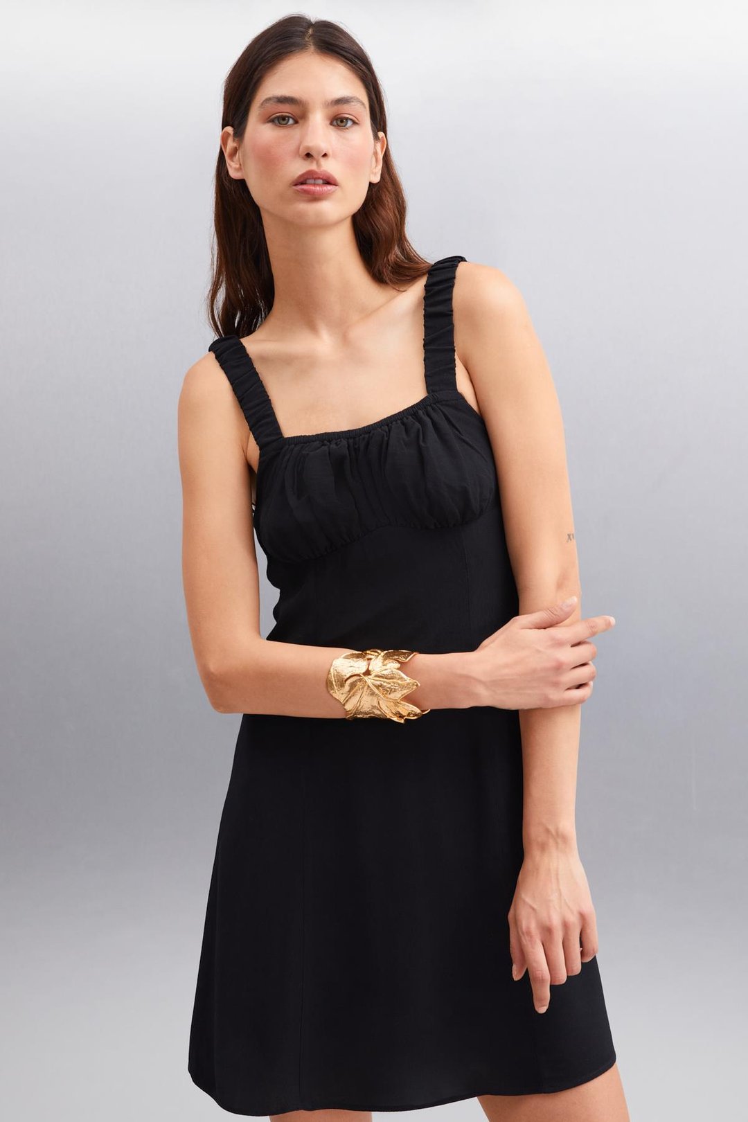 ERIDANIA Regular Regular Siyah Tekli Elbise