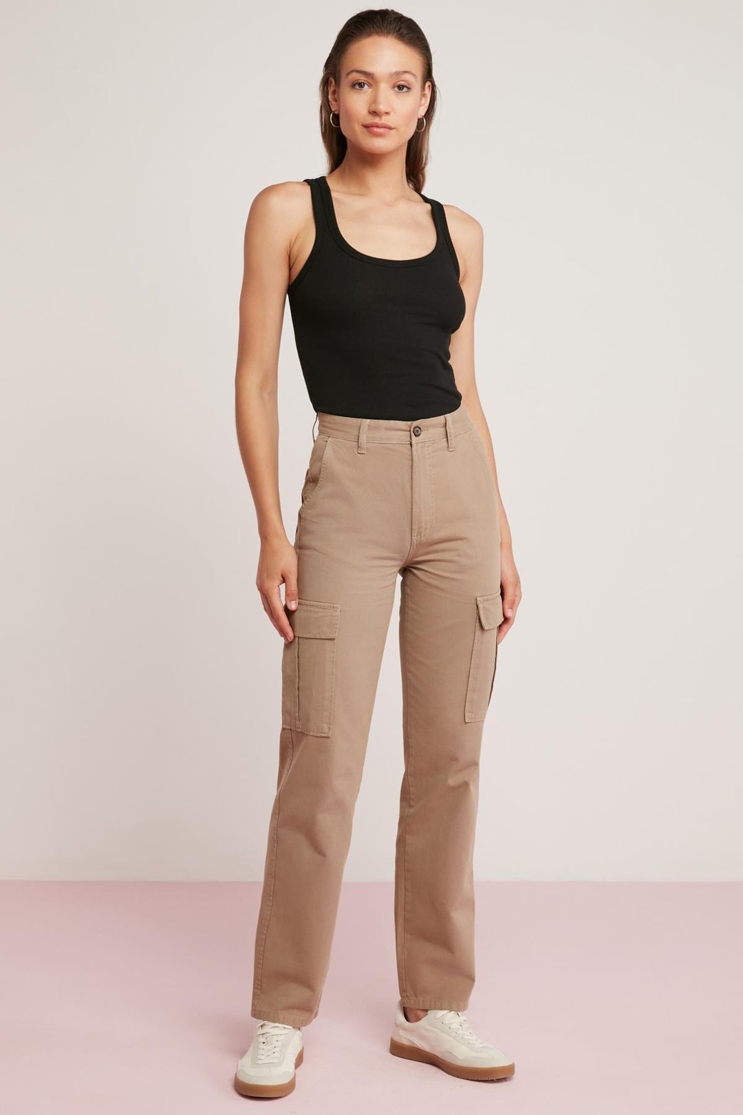 ETHIQUET LILLESOL Kadın Fitilli Görünümlü Slim Fit Vücuda Oturan Havuz Yakalı Pamuklu Basic Siyah Atlet