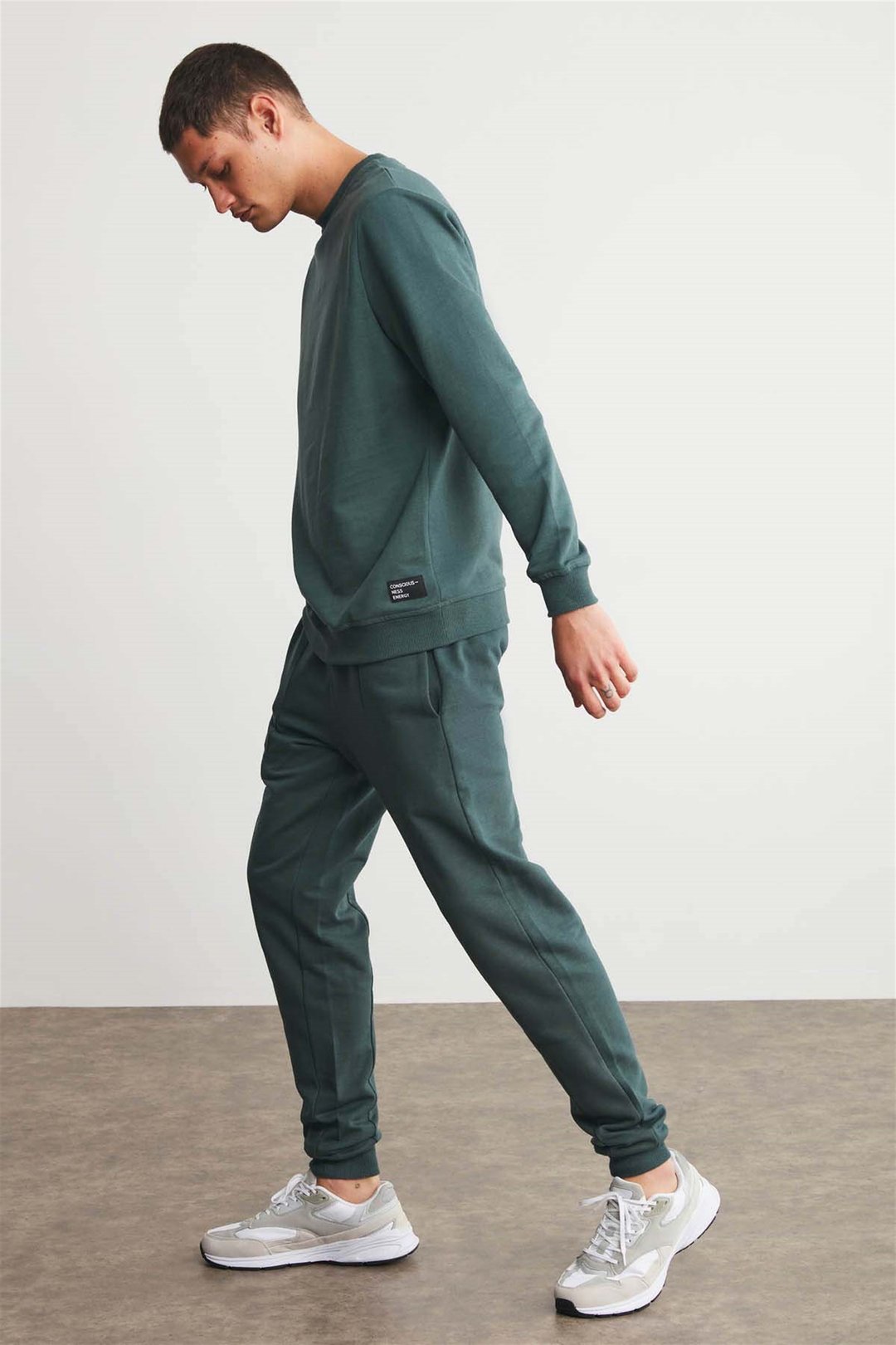 FABIAN Örme Comfort Fit Yeşil  Eşofman Altı