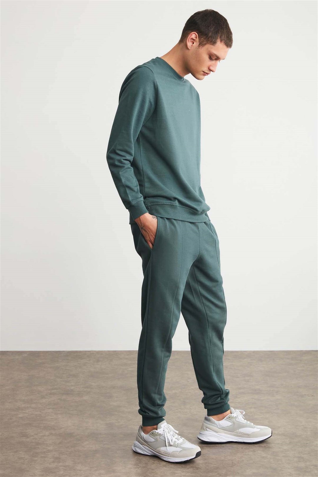 FABIAN Örme Comfort Fit Yeşil  Eşofman Altı