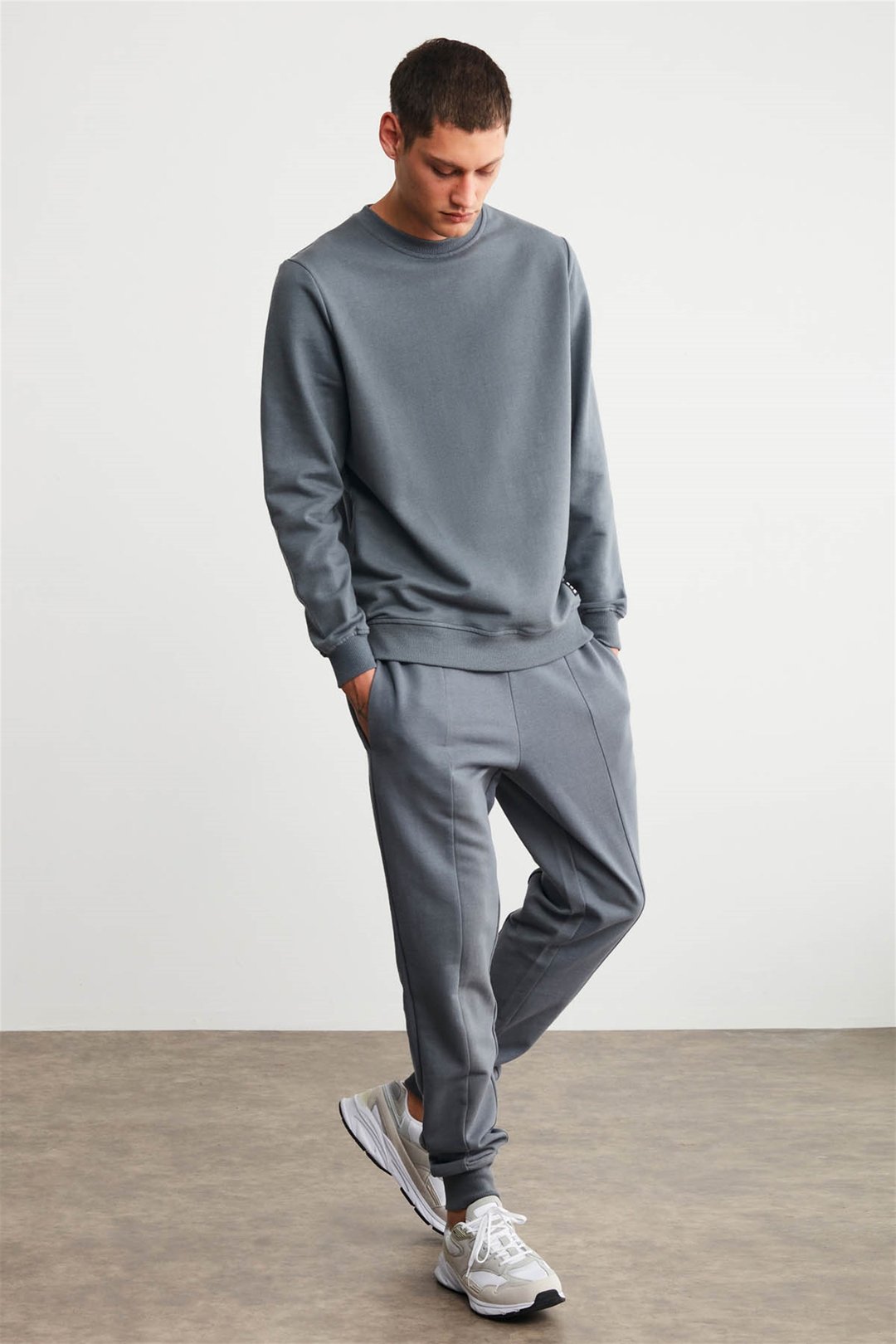 FABIAN Örme Comfort Gri  Eşofman Altı