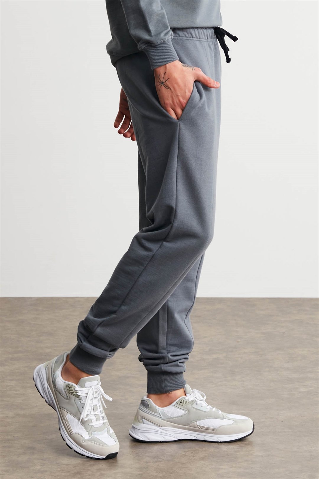 FABIAN Örme Comfort Gri  Eşofman Altı